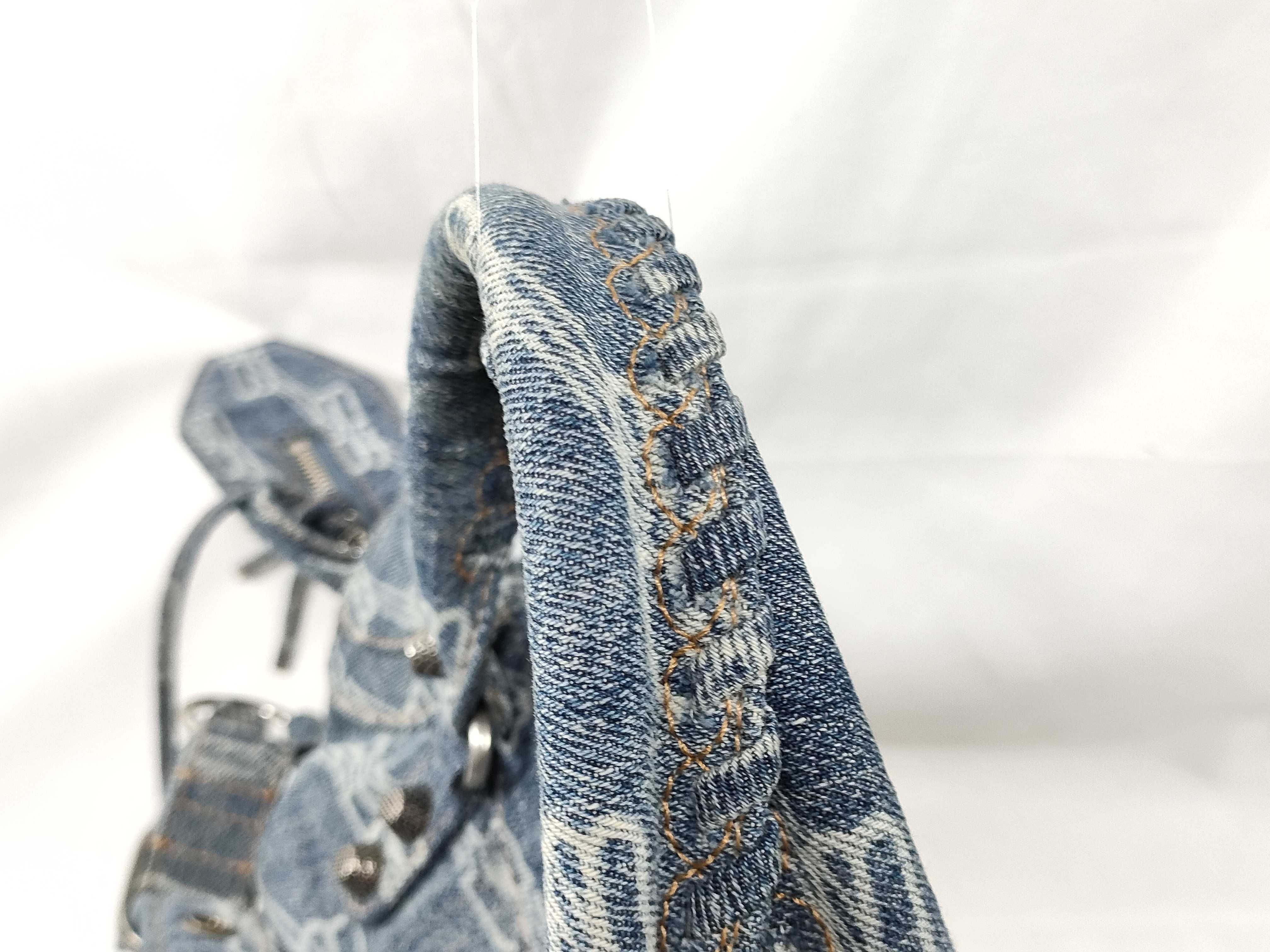Neo Cagol City Denim 2-Way Handbag Blue Graffiti Handbag — view 5