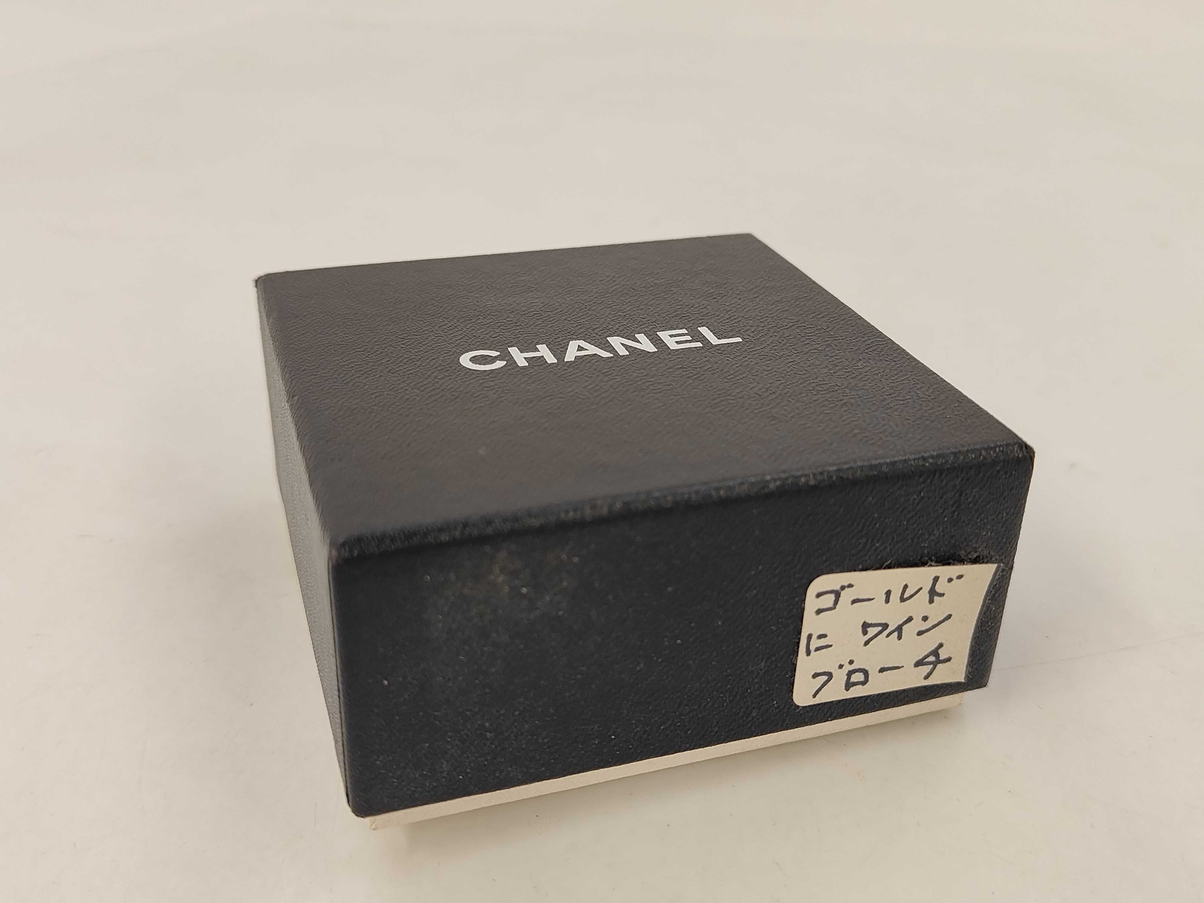 Triple Coco Color Stone Brooch, with original packaging and box, 94P (Excellent Condition) — view 7