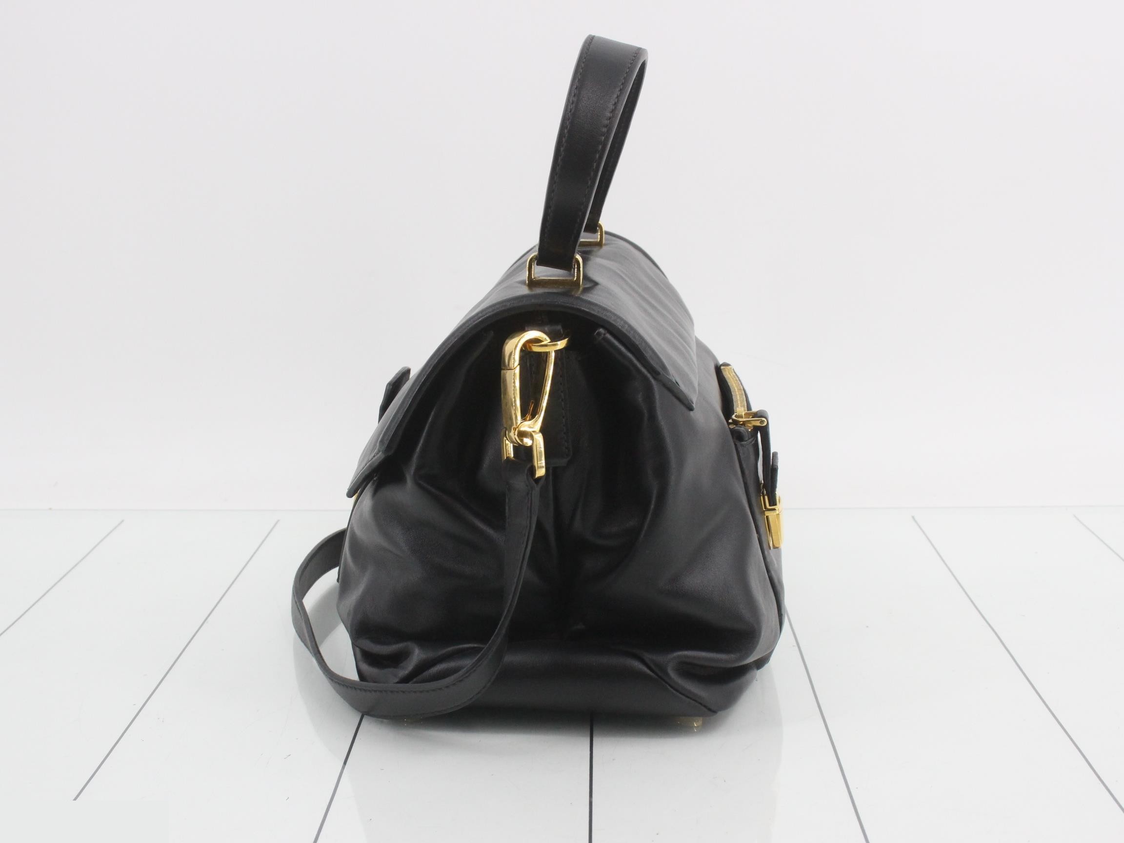 Leather 2WAY handbag — view 3