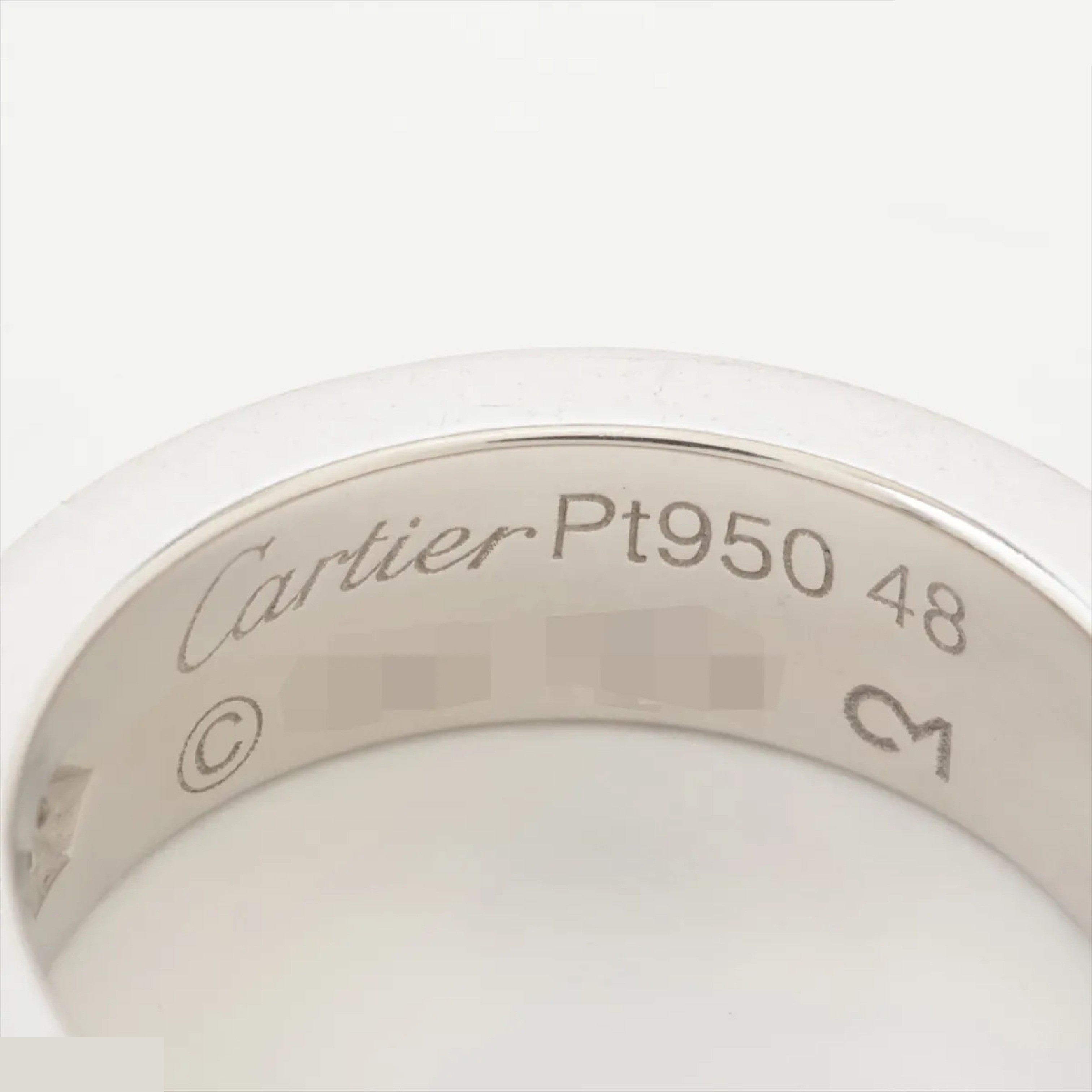 Love 1PD #48 PT950 11.1g Width approx. 5.5mm — view 4