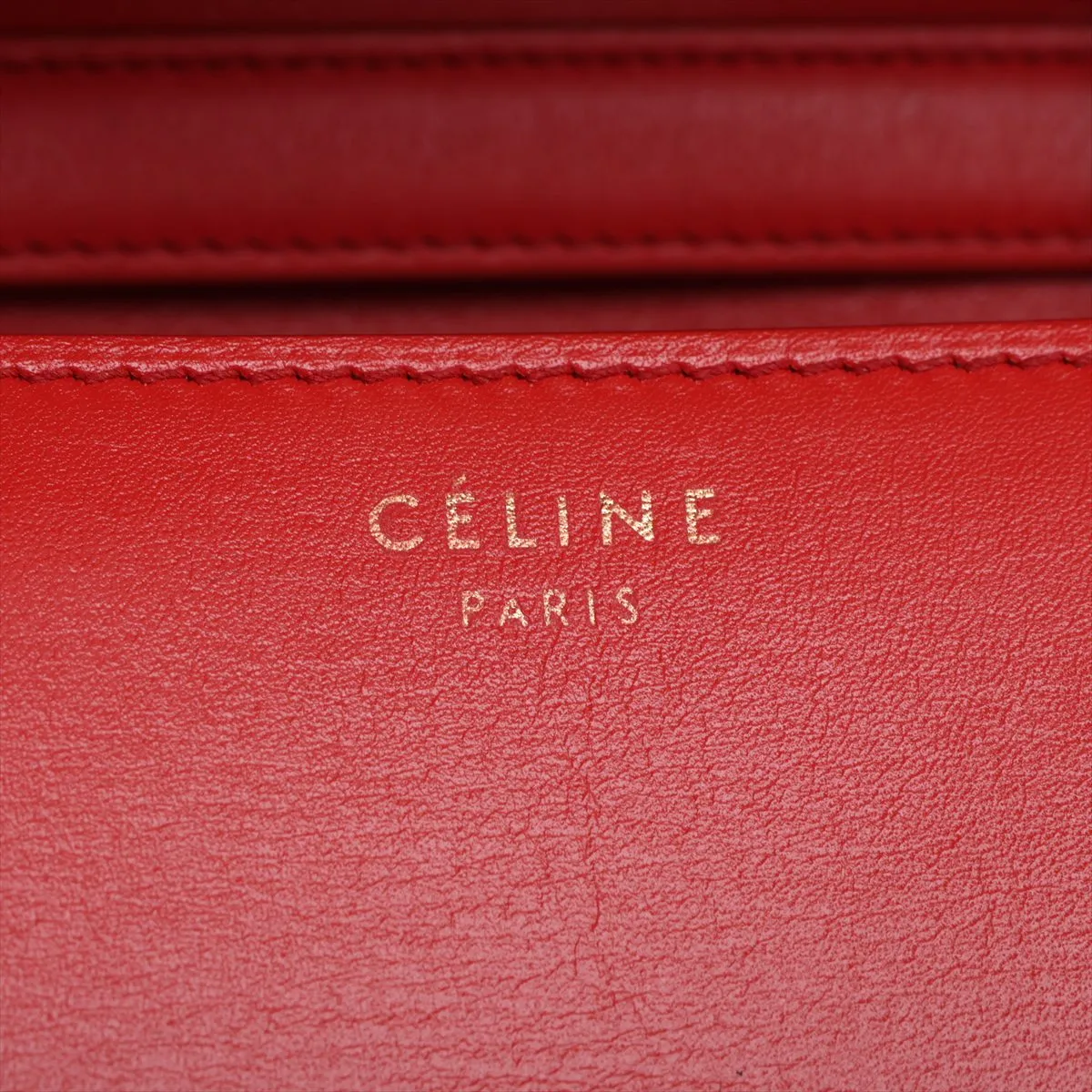 Classic Box Small Leather Shoulder Bag, Red — view 9