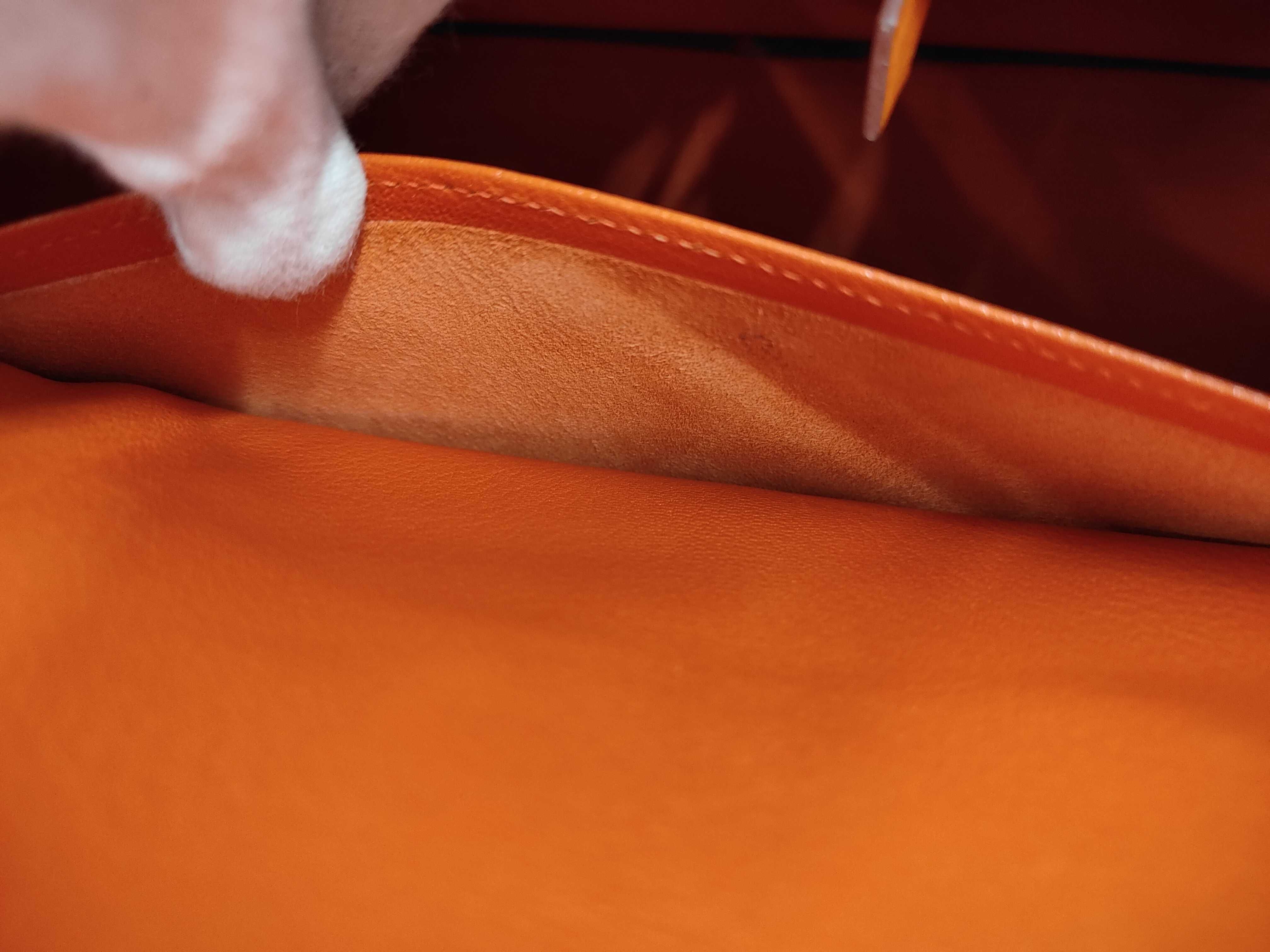 Birkin 30 Orange Silver Hardware H Handbag — view 12