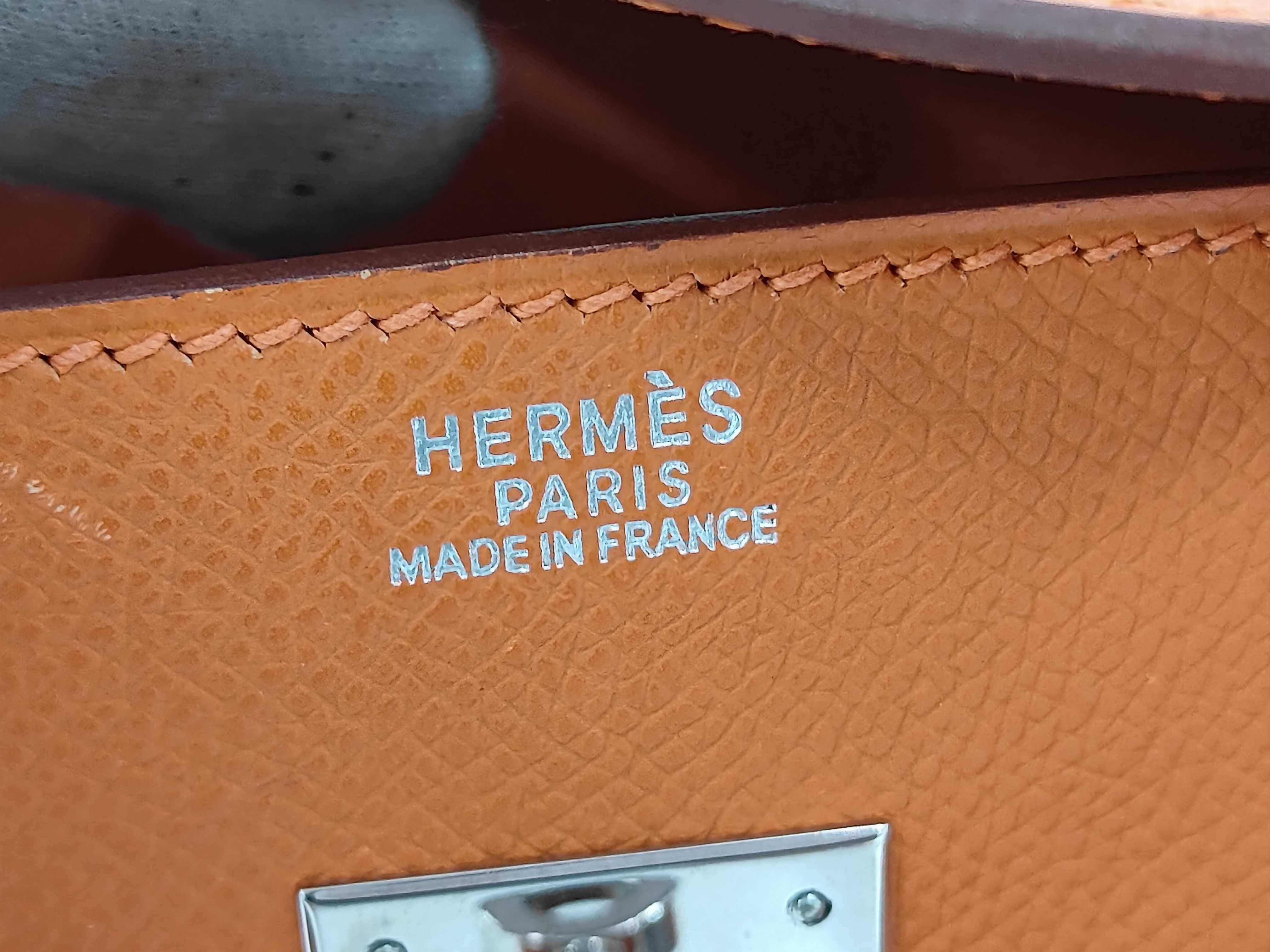 Birkin 30 Orange Silver Hardware H Handbag — view 9