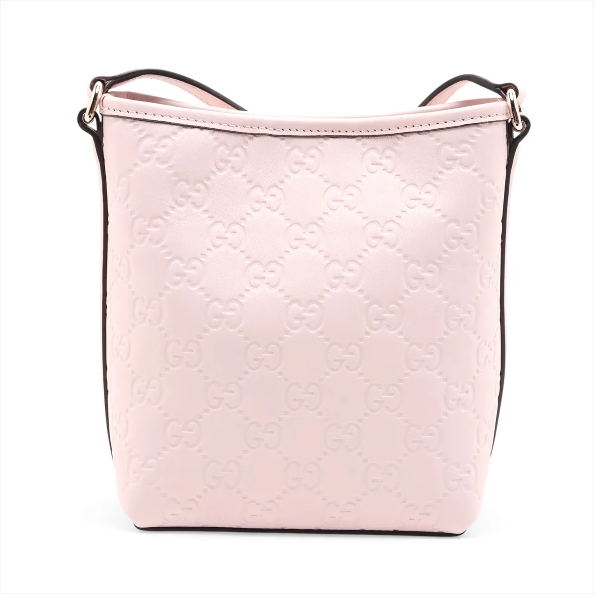 Guccissima Nano Bucket Leather Shoulder Bag Pink 847090 — view 2