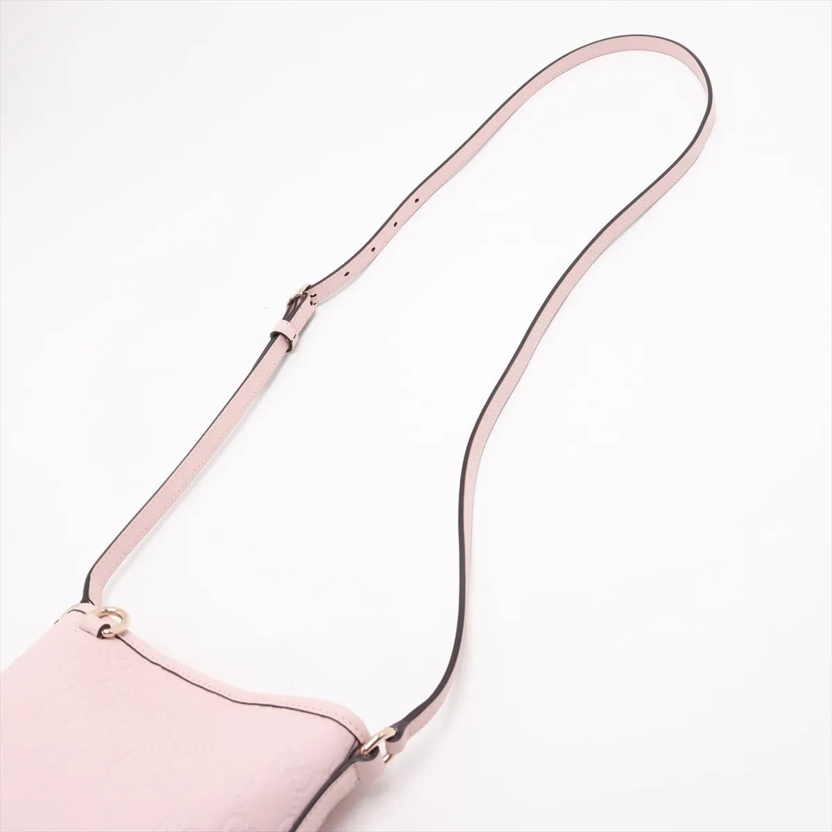 Guccissima Nano Bucket Leather Shoulder Bag Pink 847090 — view 5