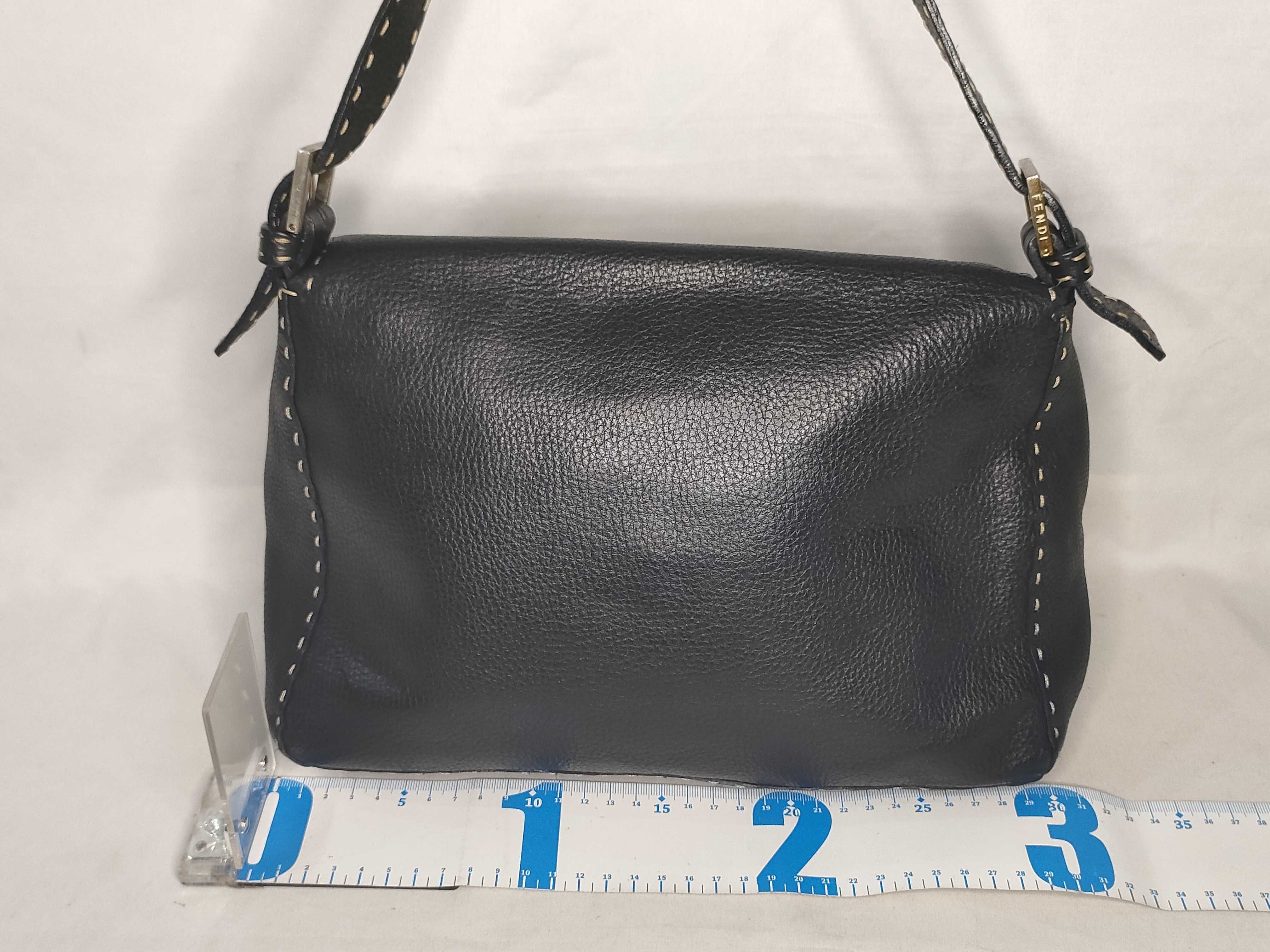 Mamma Fendi Selleria Mamma Bucket Leather Shoulder Bag Black 8BR102 Shoulder Bag — view 2