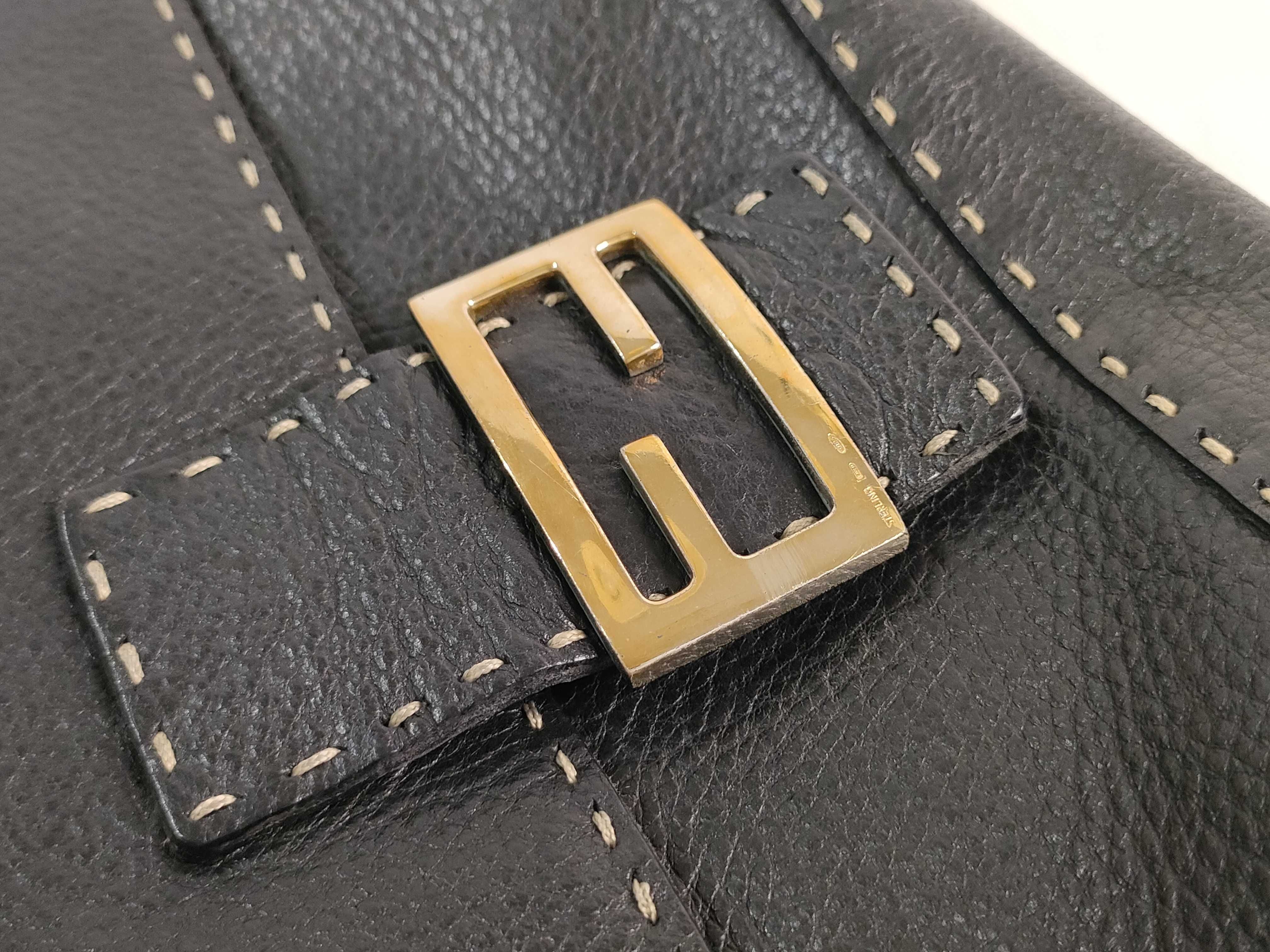 Mamma Fendi Selleria Mamma Bucket Leather Shoulder Bag Black 8BR102 Shoulder Bag — view 15