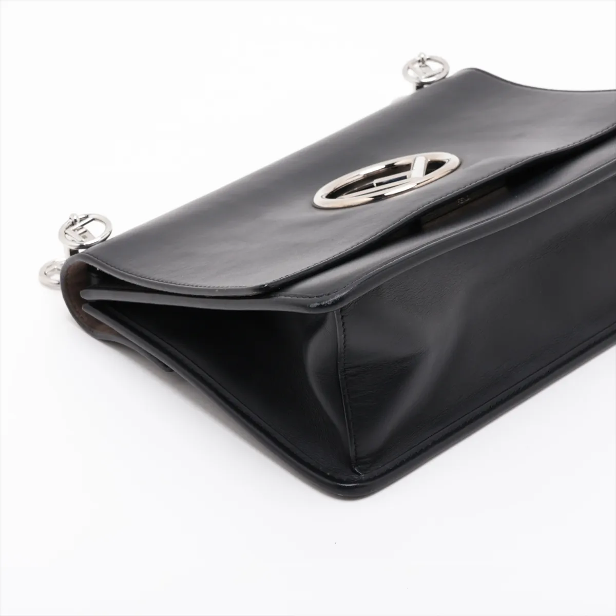 Kanai F Leather 2-Way Shoulder Bag, Black — view 4