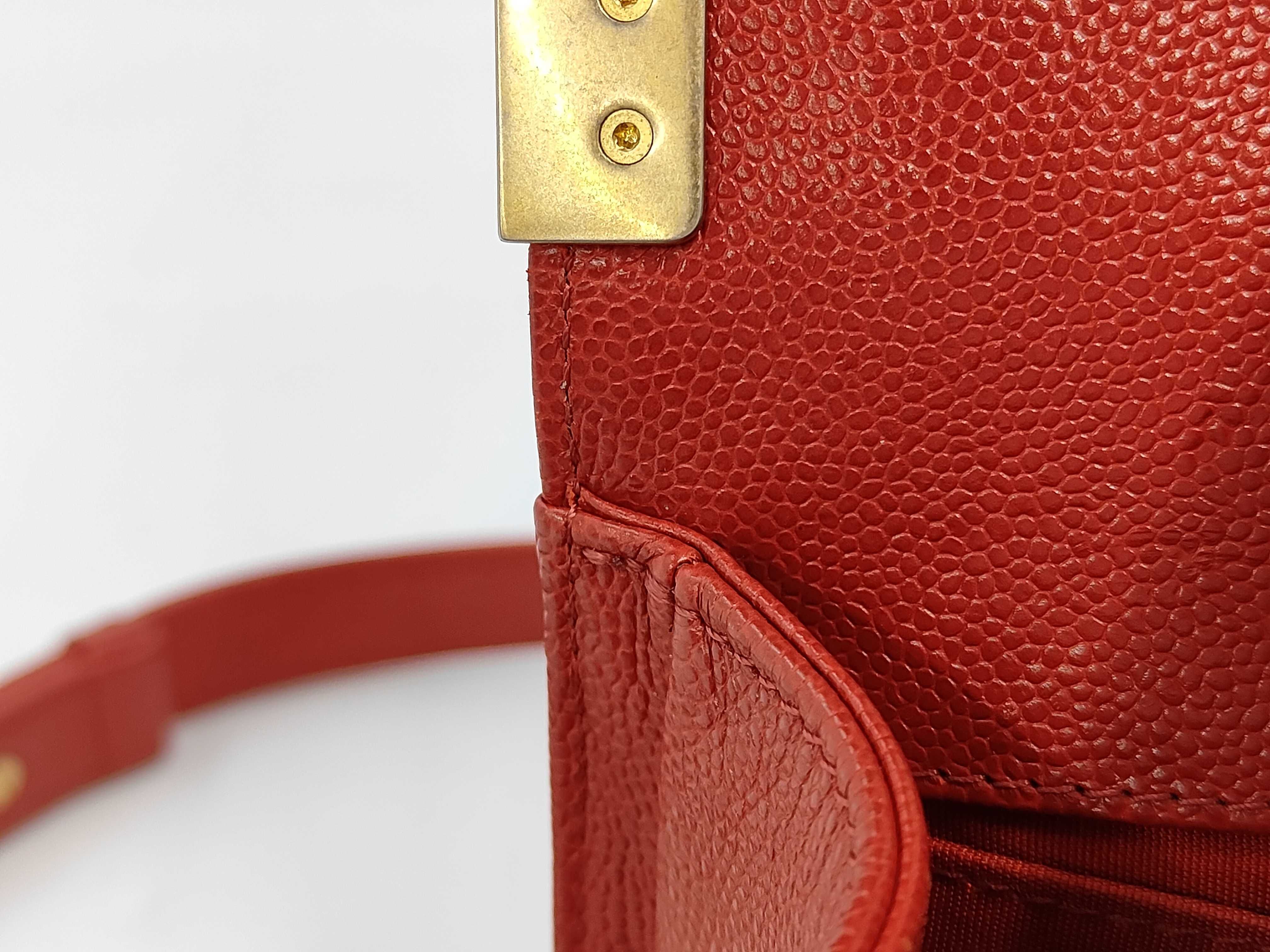 Boy Chanel V-stitch Red Shoulder Bag — view 11