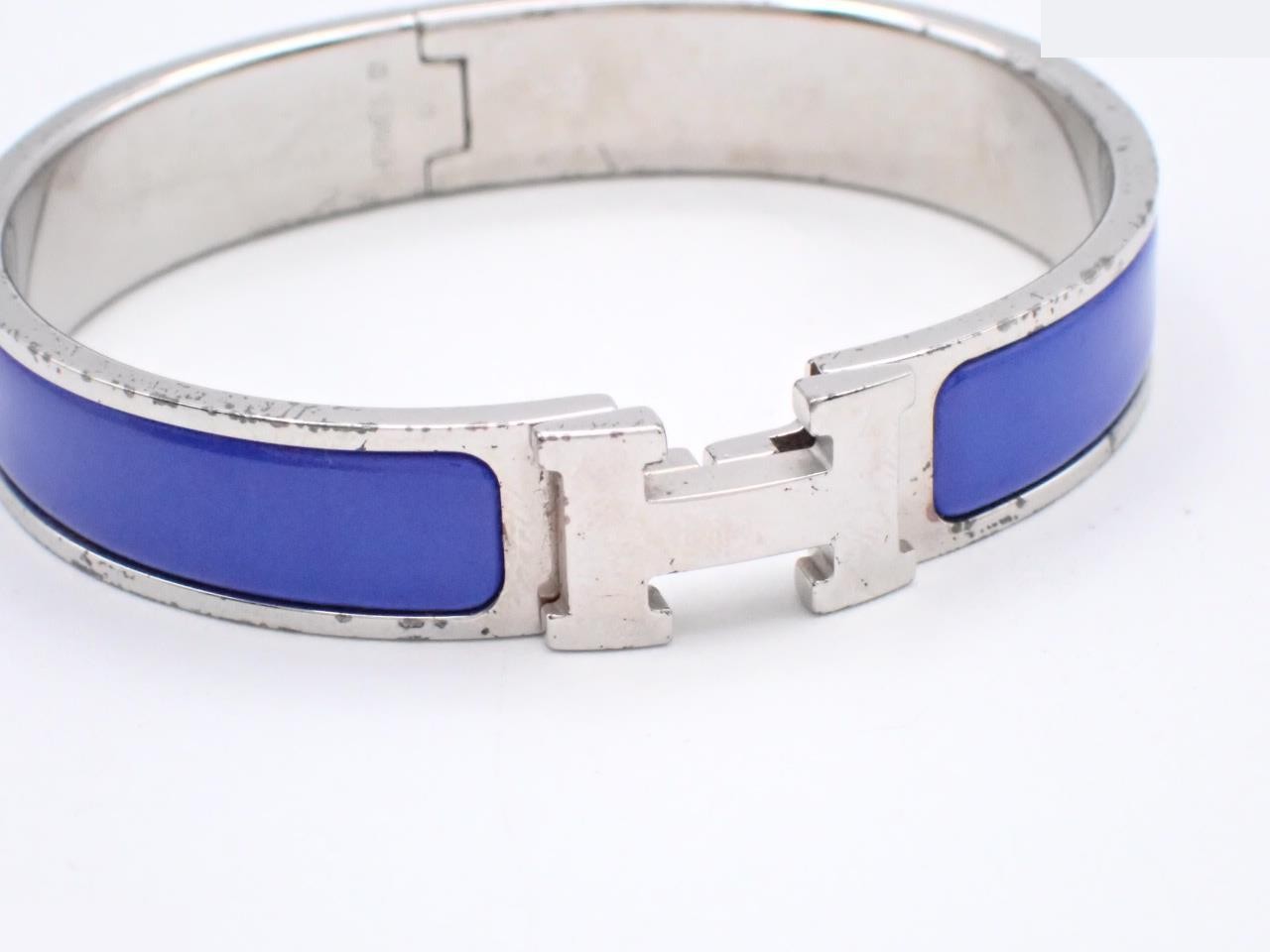 Click H bangle blue/silver color — view 3