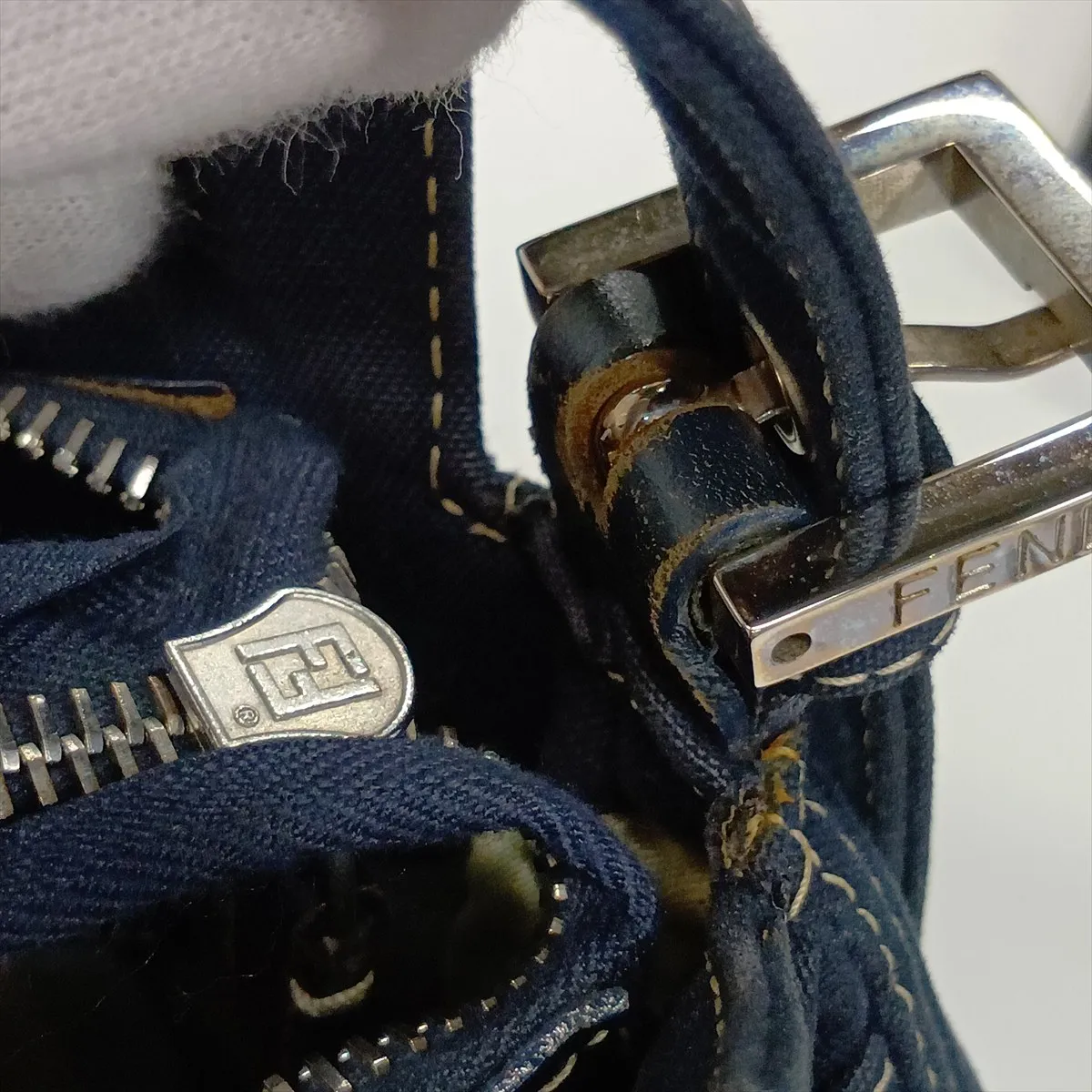 26566 Denim Shoulder Bag Navy — view 13