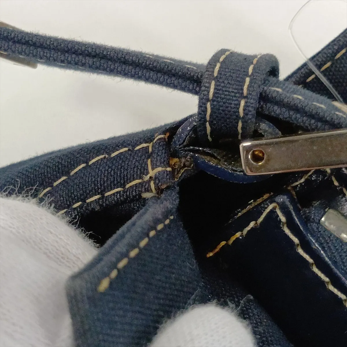26566 Denim Shoulder Bag Navy — view 15