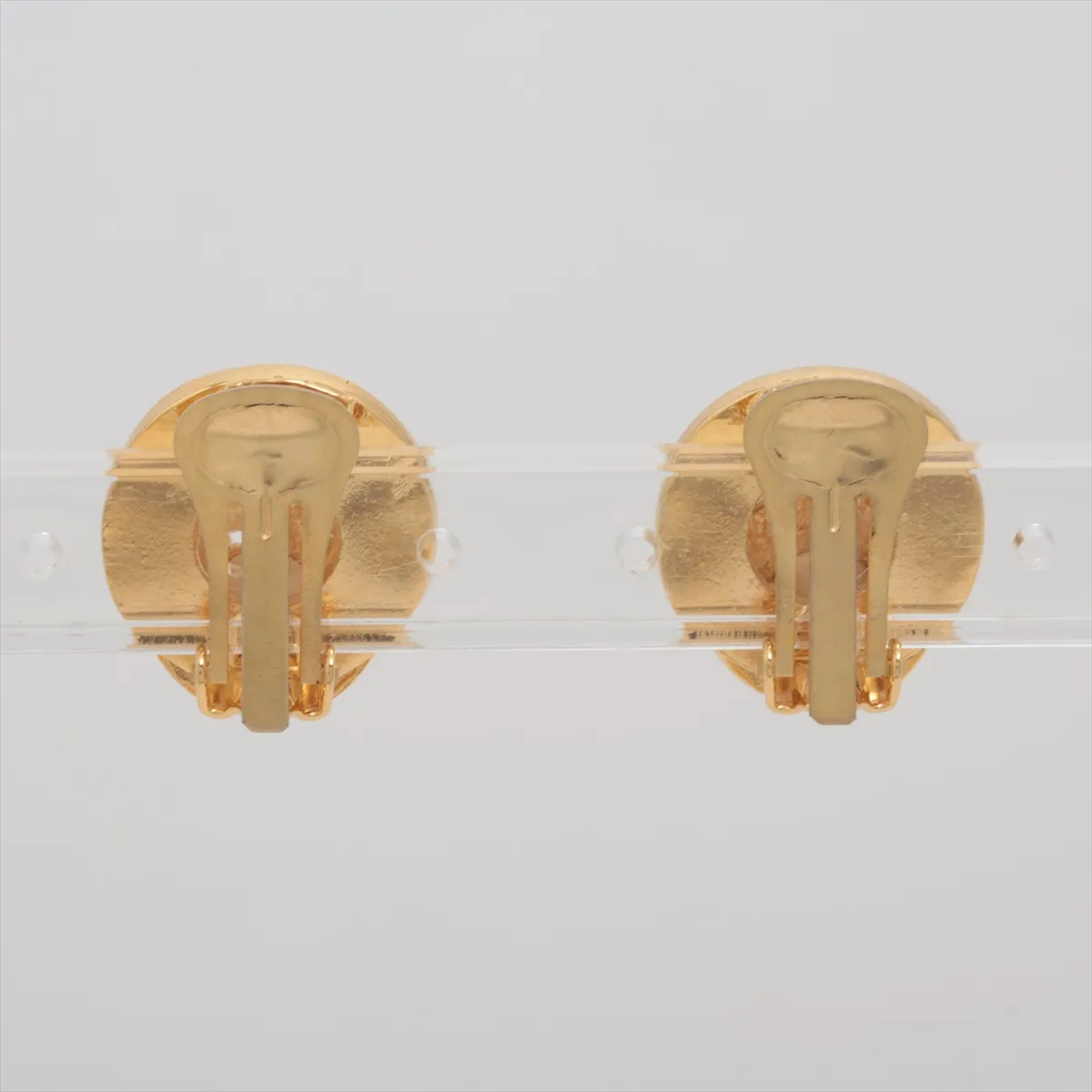 earrings (for both ears), GP x faux pearl, gold. Shows signs of wear, — view 2