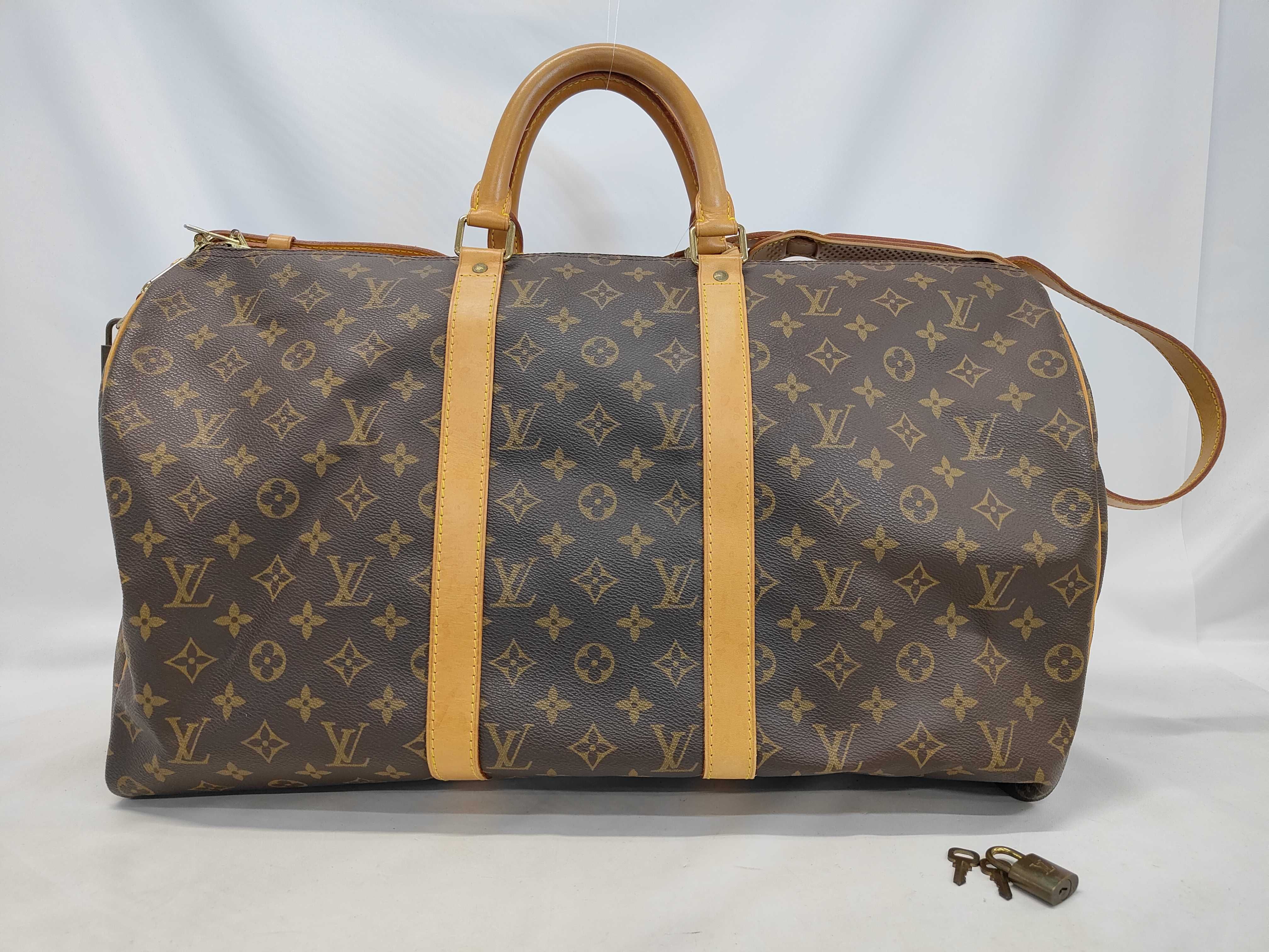 Monogram M41412 Keepall Bandoulière 60 Boston Bag