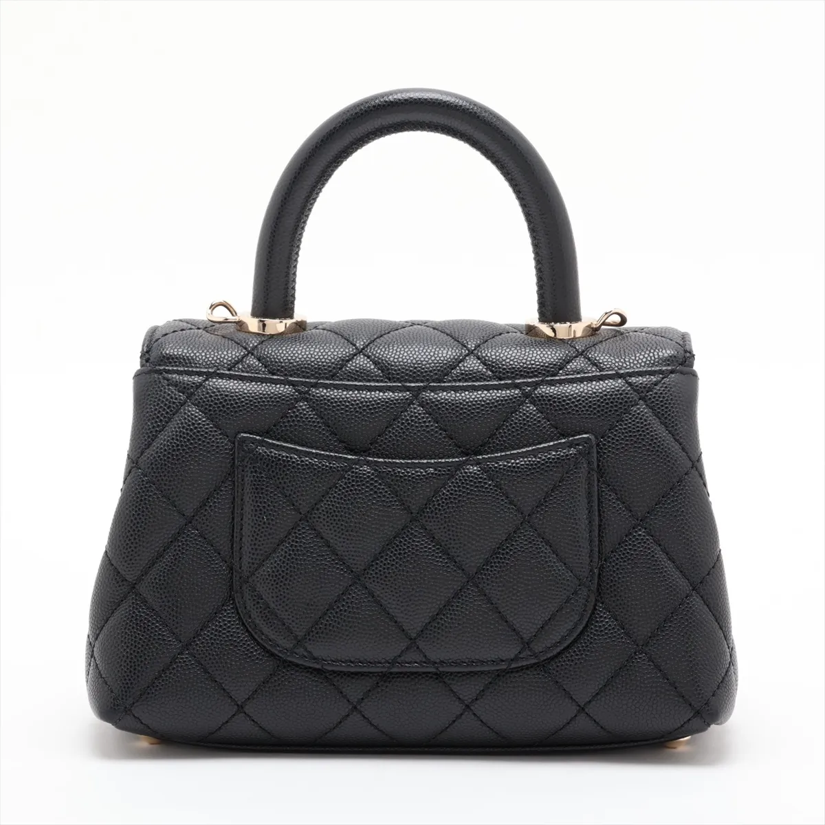[Individually packaged] Chanel Coco Handle 19 XXS Caviar Skin 2-Way Handbag, Black with Gold Hardware, G05KH6X6, Random Plate, AS2215 — view 2