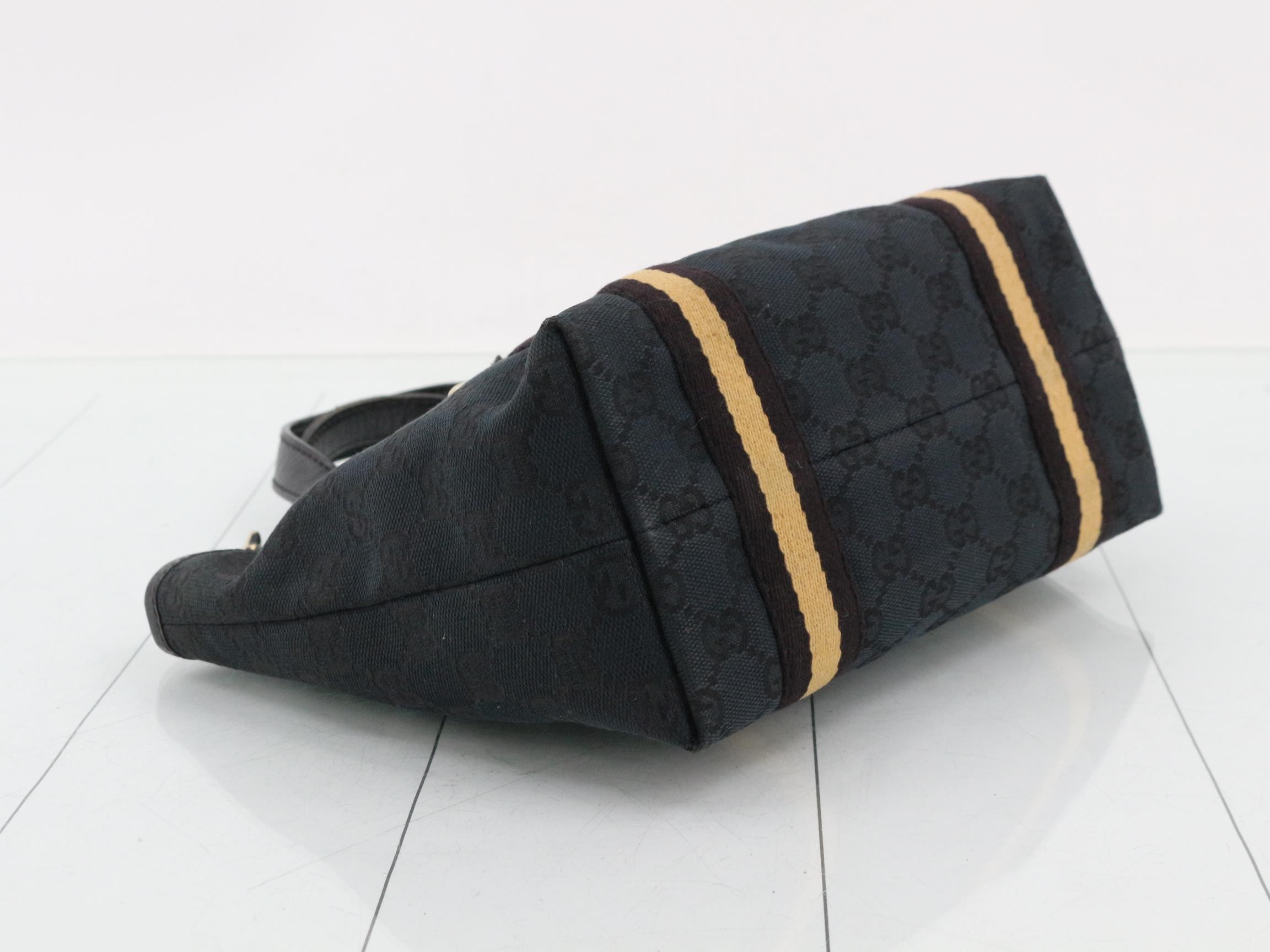 GG Canvas Charm Mini Shopper Tote Sherry Black W21cm — view 5
