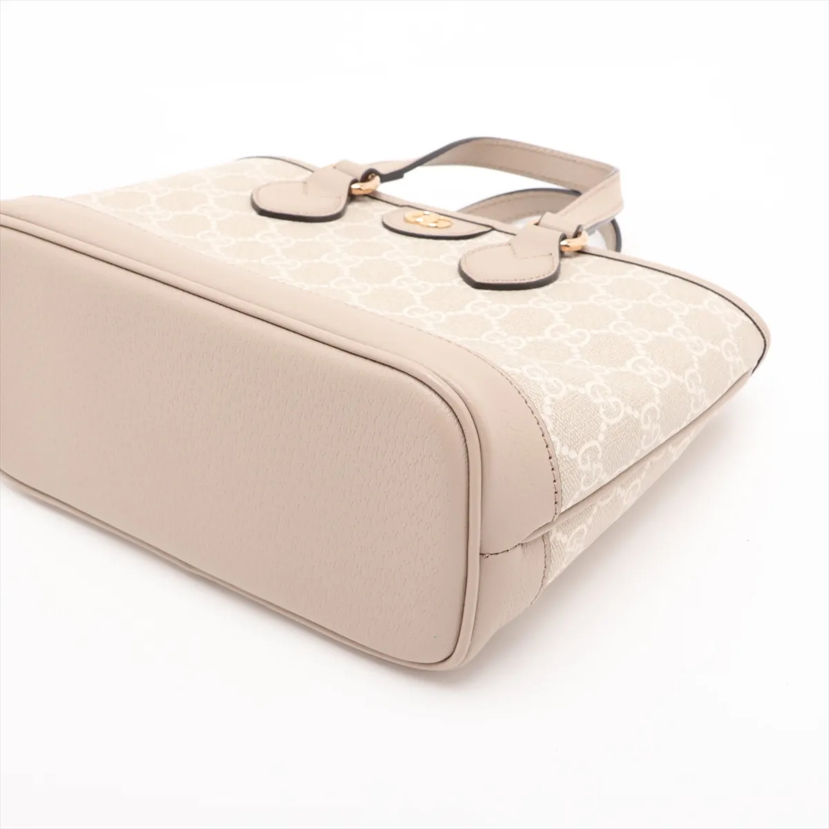 GG Supreme PVC x Leather 2-Way Handbag, Beige, 811716 — view 3