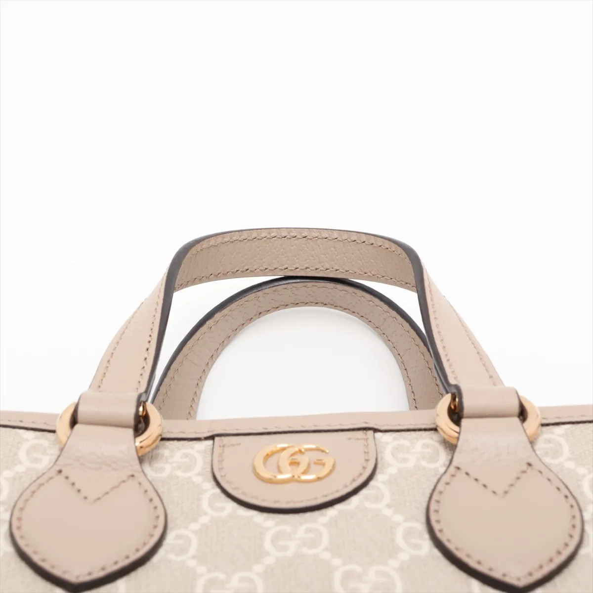 GG Supreme PVC x Leather 2-Way Handbag, Beige, 811716 — view 6