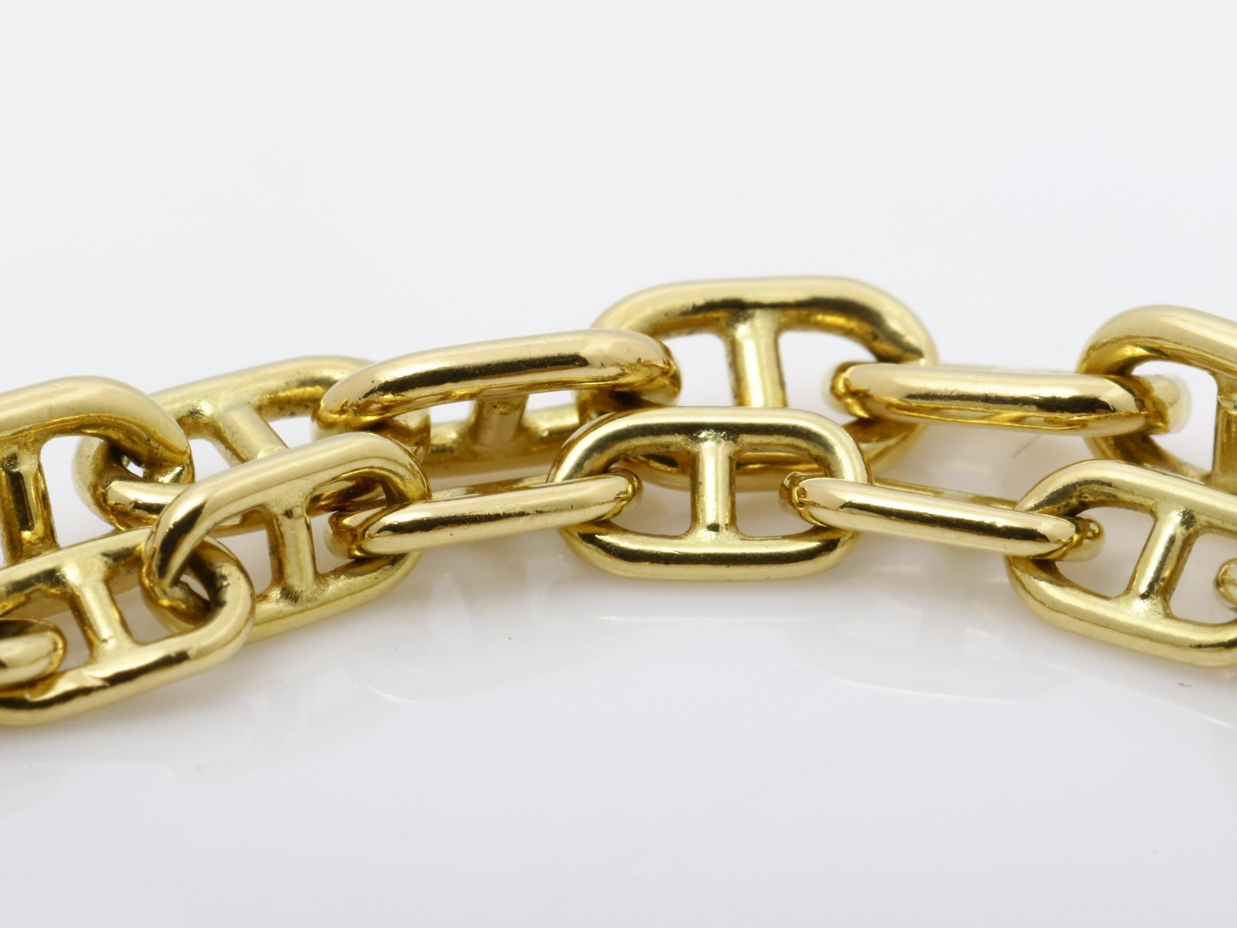 Double Chain Diamond Chaine d'Ancre K18YG Bracelet — view 3