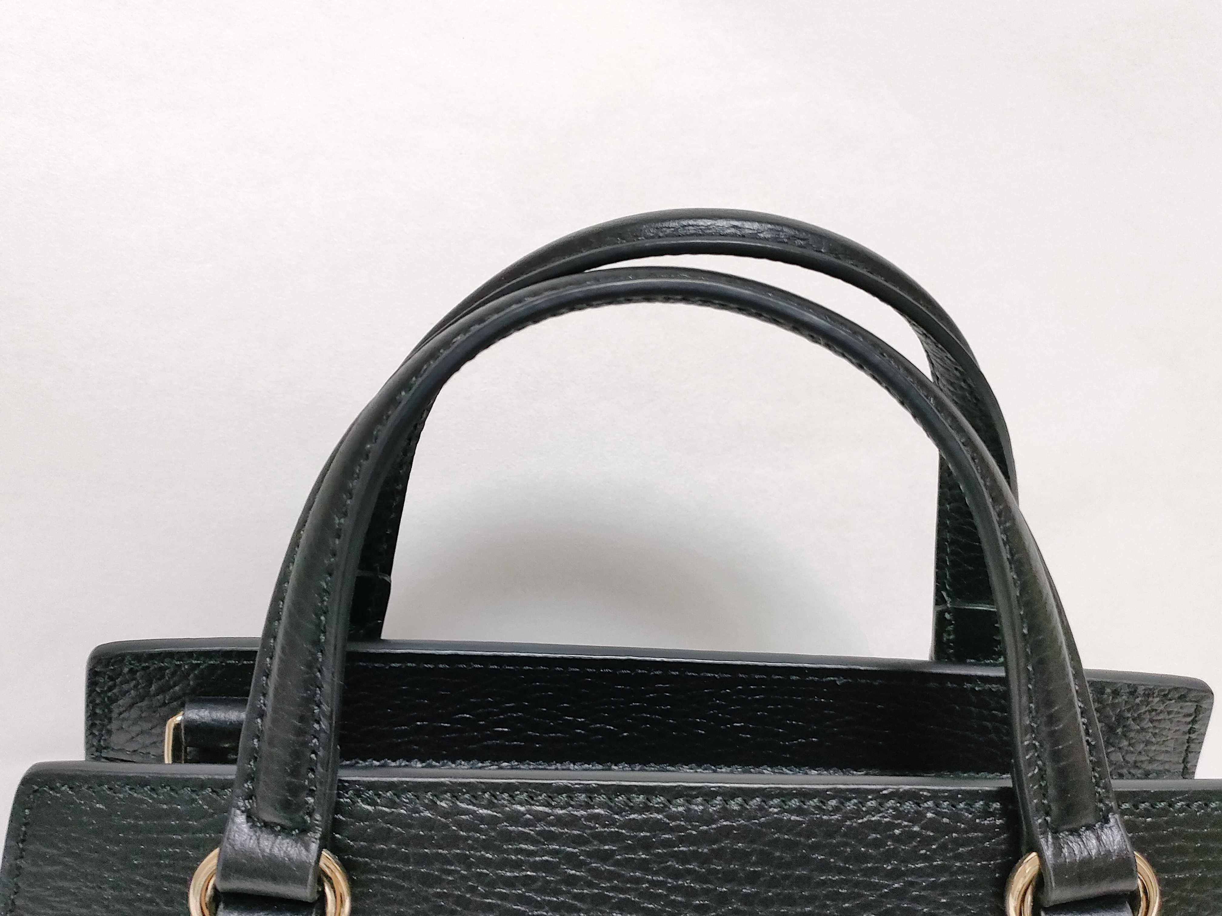 Soho 2-Way Handbag 607722 Black Leather Shoulder Bag — view 3