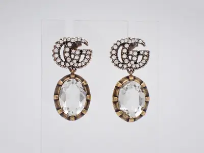Double G Drop Earrings