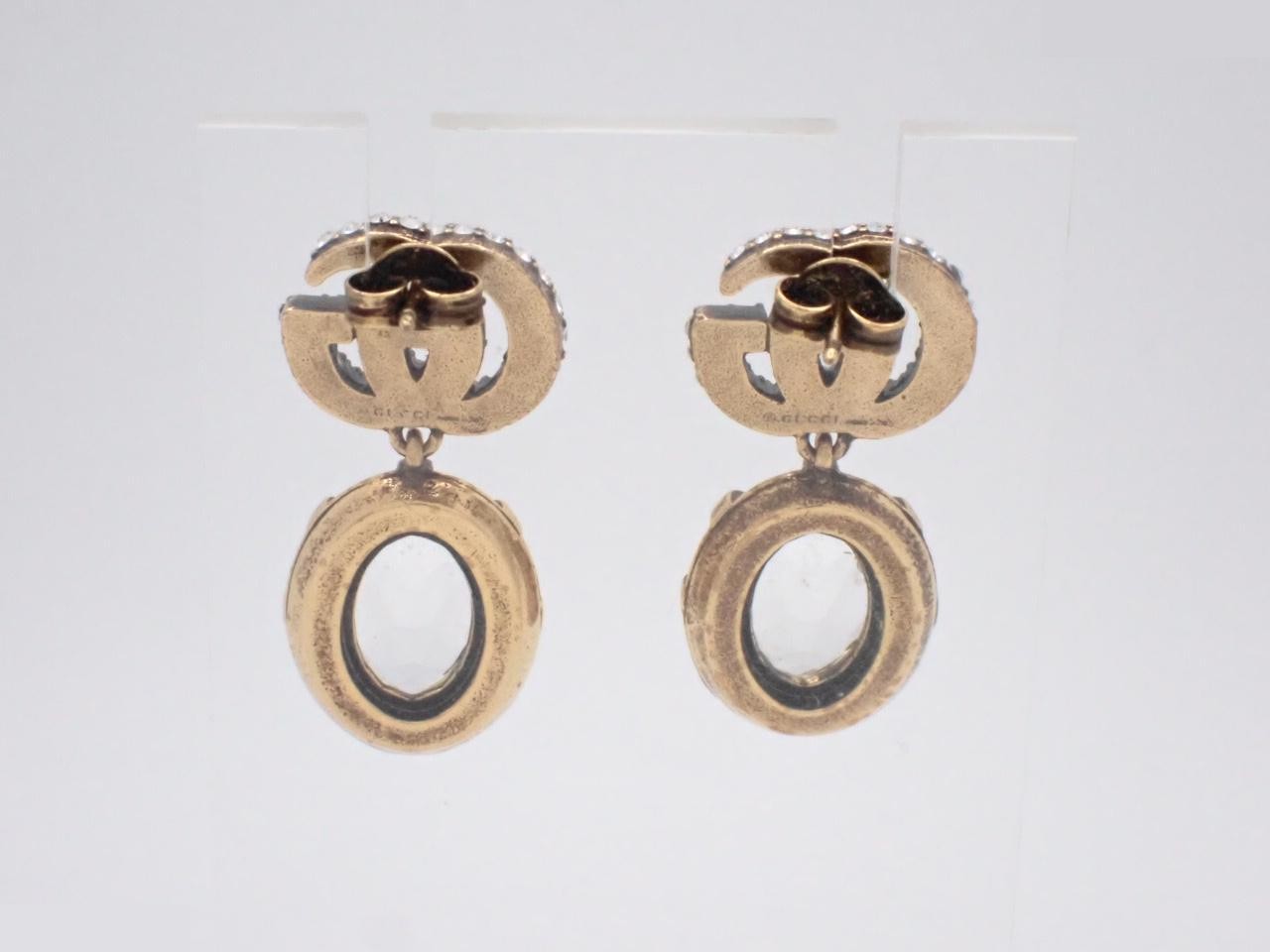Double G Drop Earrings — view 2