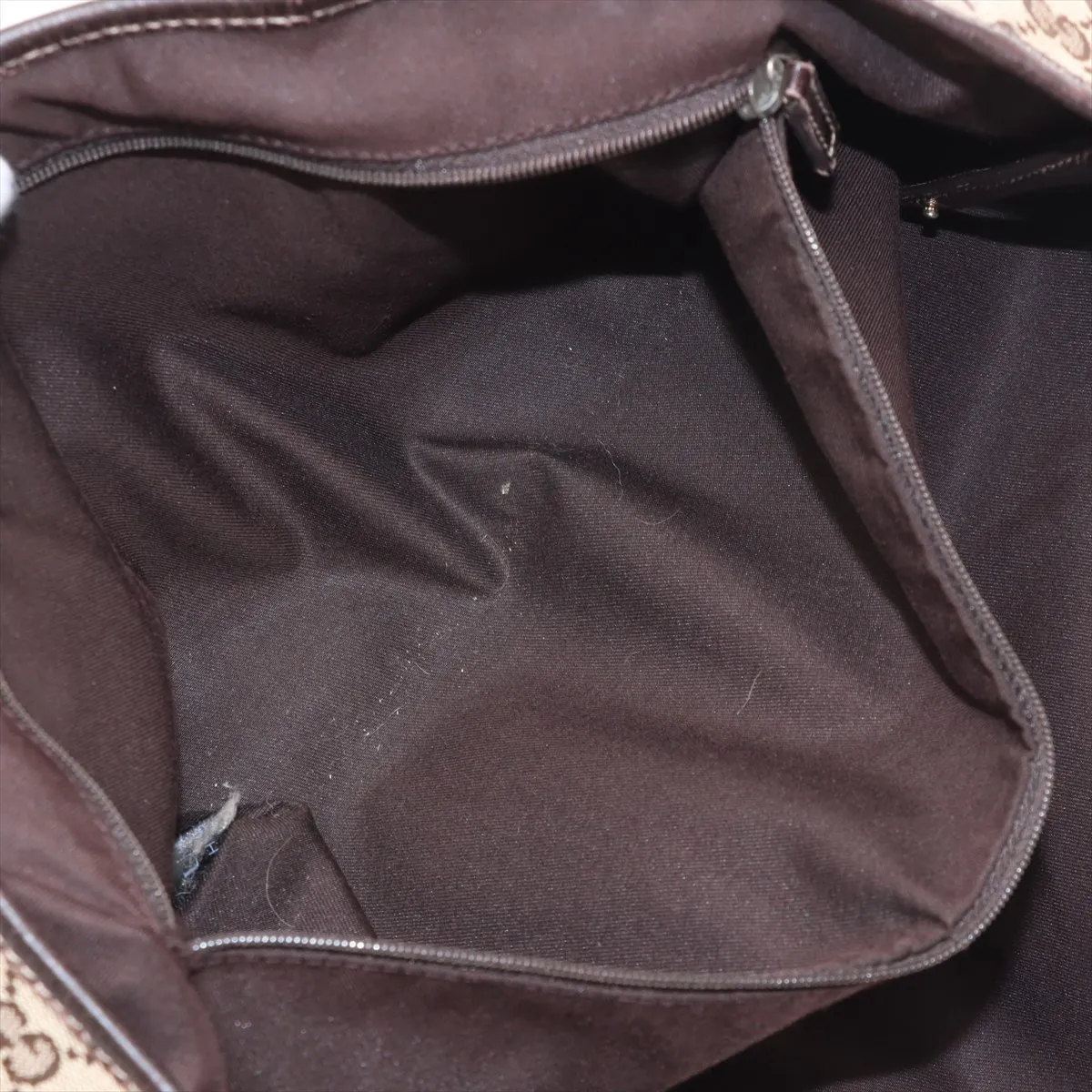GG Canvas x Leather Tote Bag Brown — view 8