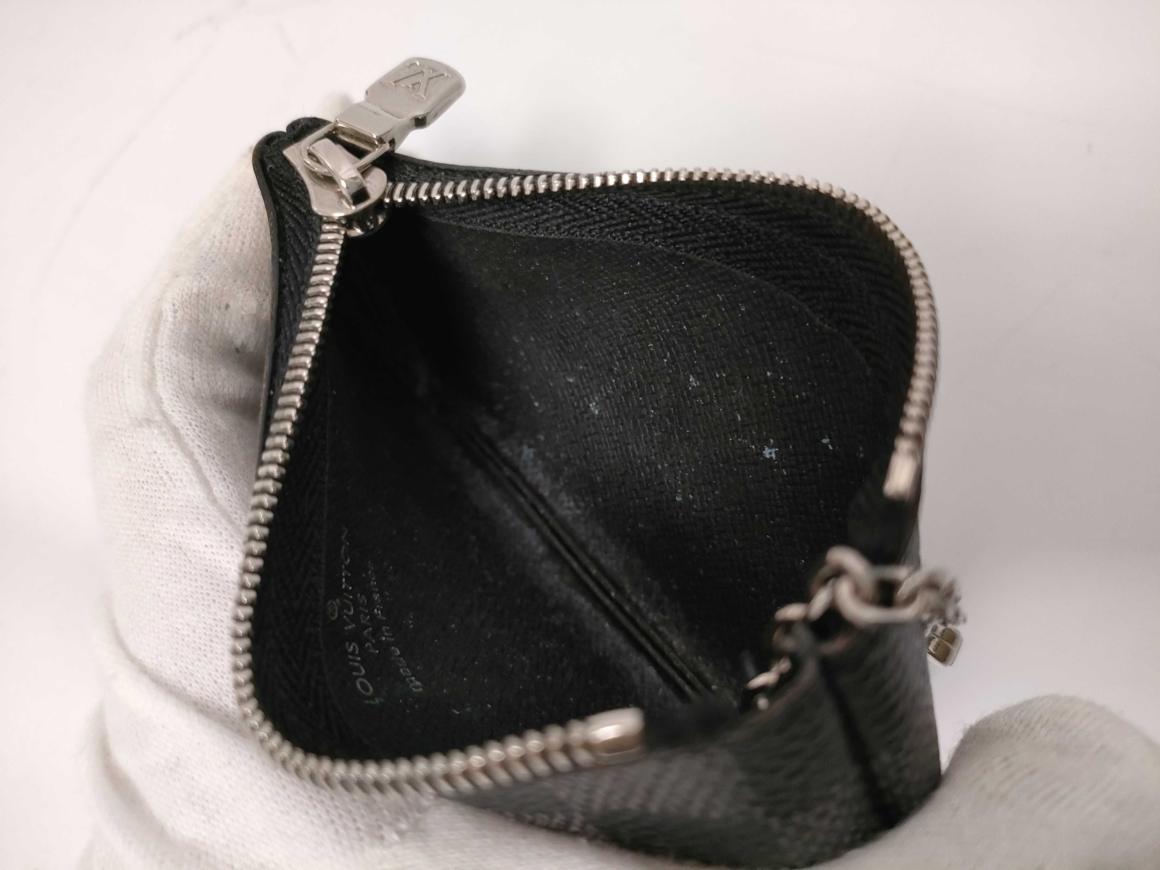 Damier Graphite Louis Vuitton Pochette Cle Coin Case — view 12
