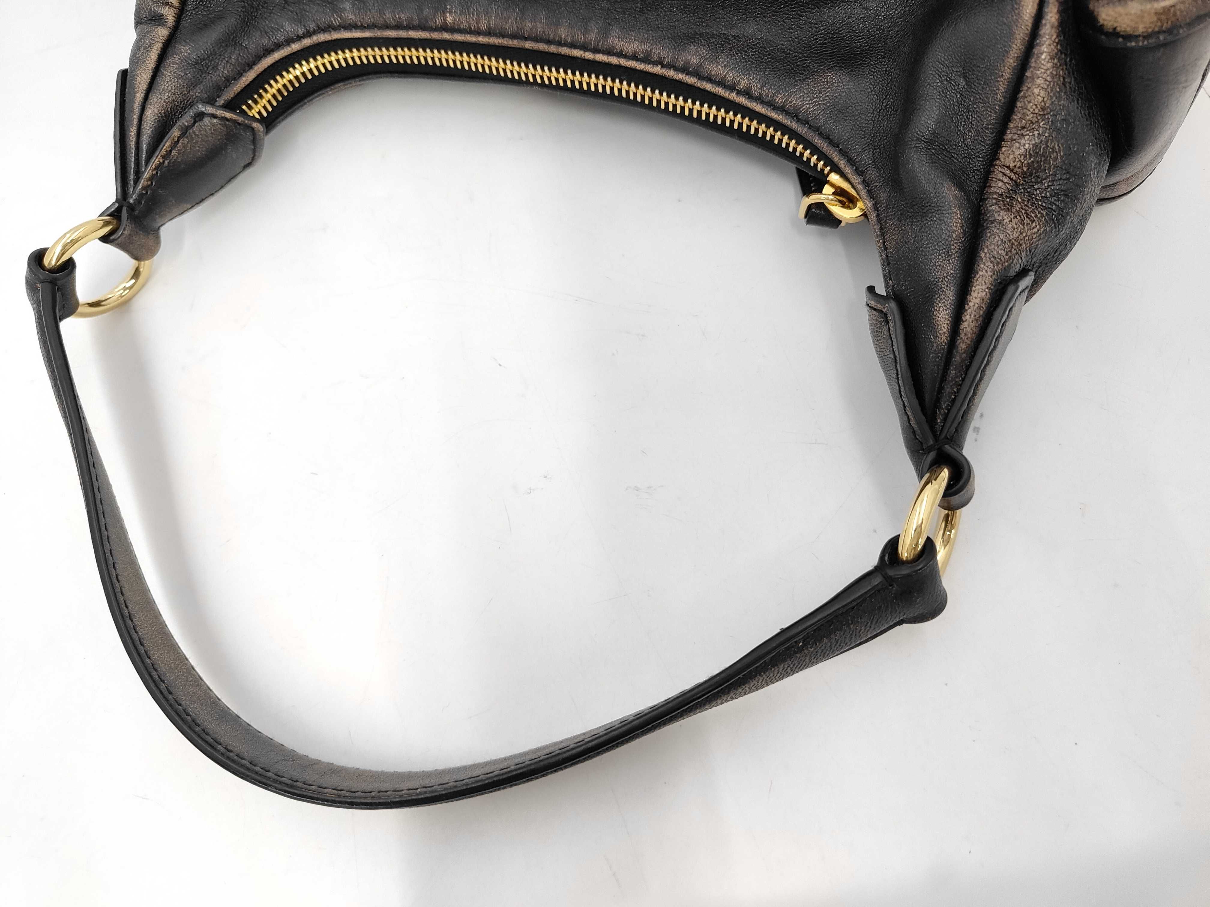Nappa Leather Pocket Bag, Coffee, 5BC188, includes pouch, booklet, and receipt, shoulder bag. — view 5
