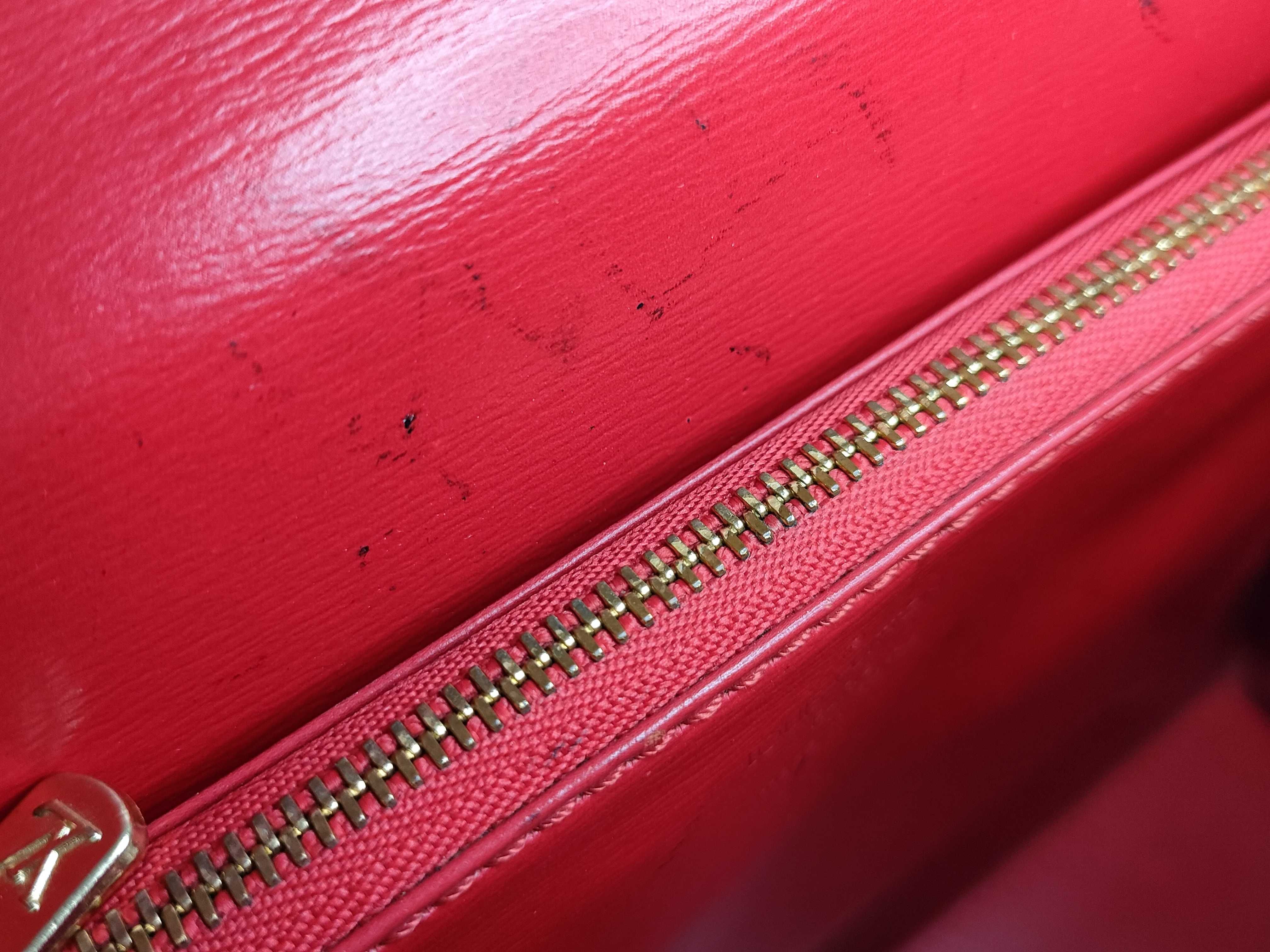 Epi Louis Vuitton M52377 Malesherbes Handbag Epi Castilian Red Leather Handbag — view 12