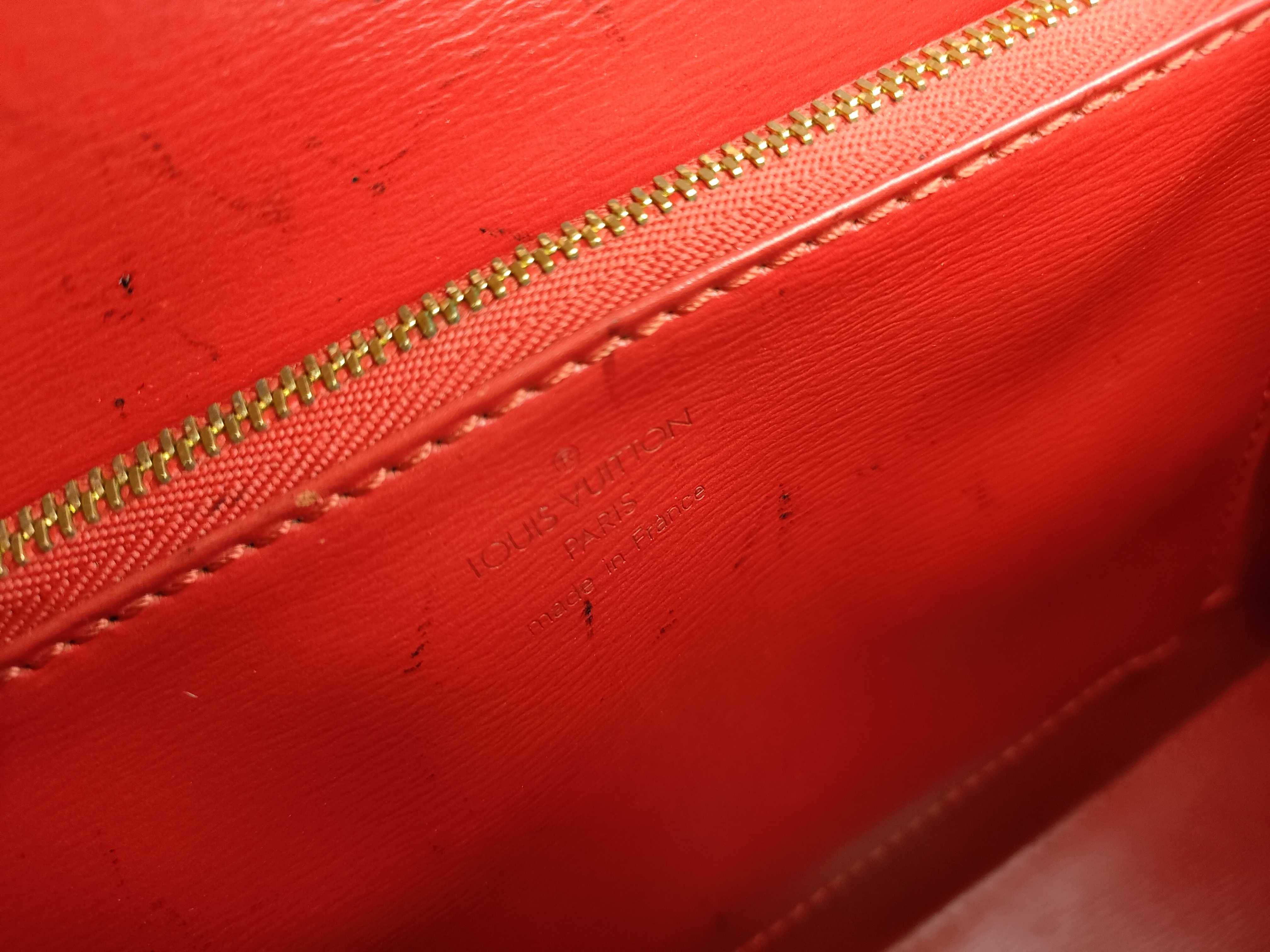 Epi Louis Vuitton M52377 Malesherbes Handbag Epi Castilian Red Leather Handbag — view 13