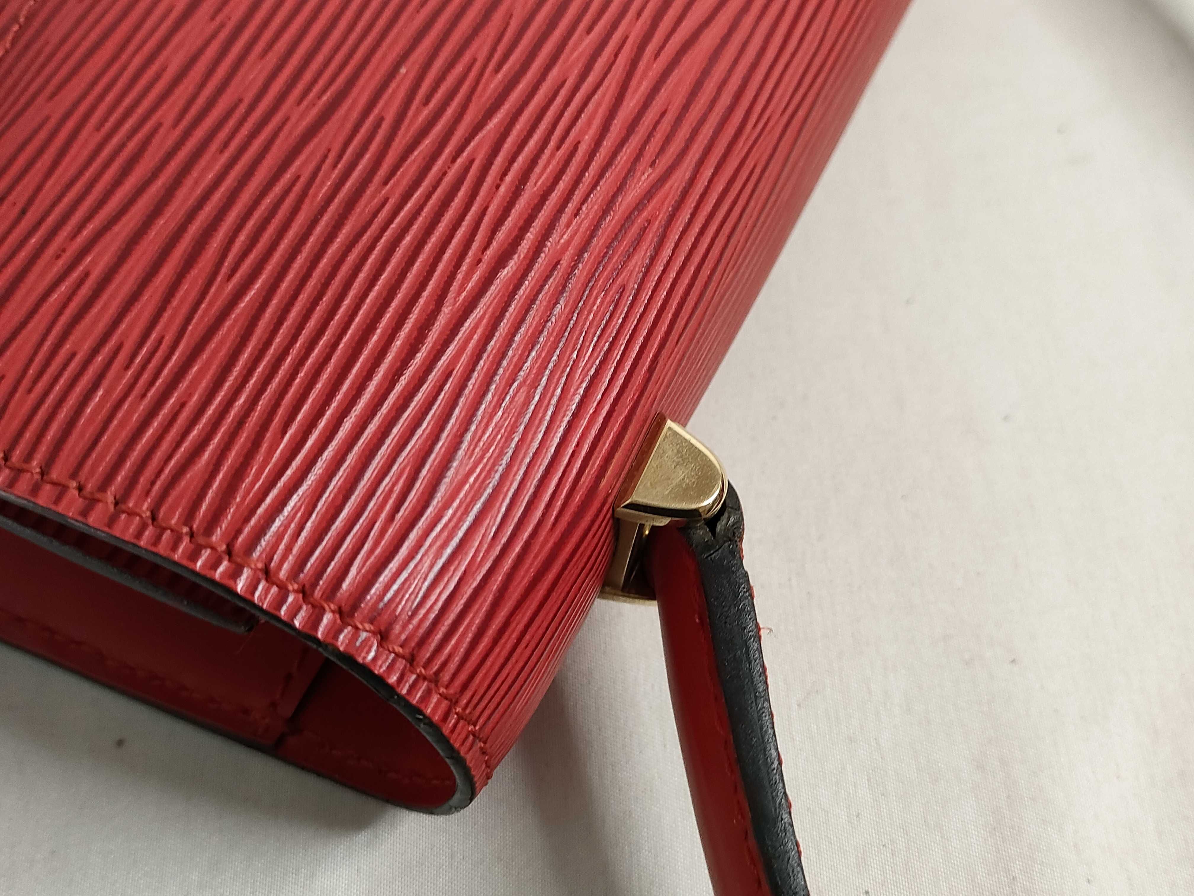 Epi Louis Vuitton M52377 Malesherbes Handbag Epi Castilian Red Leather Handbag — view 5