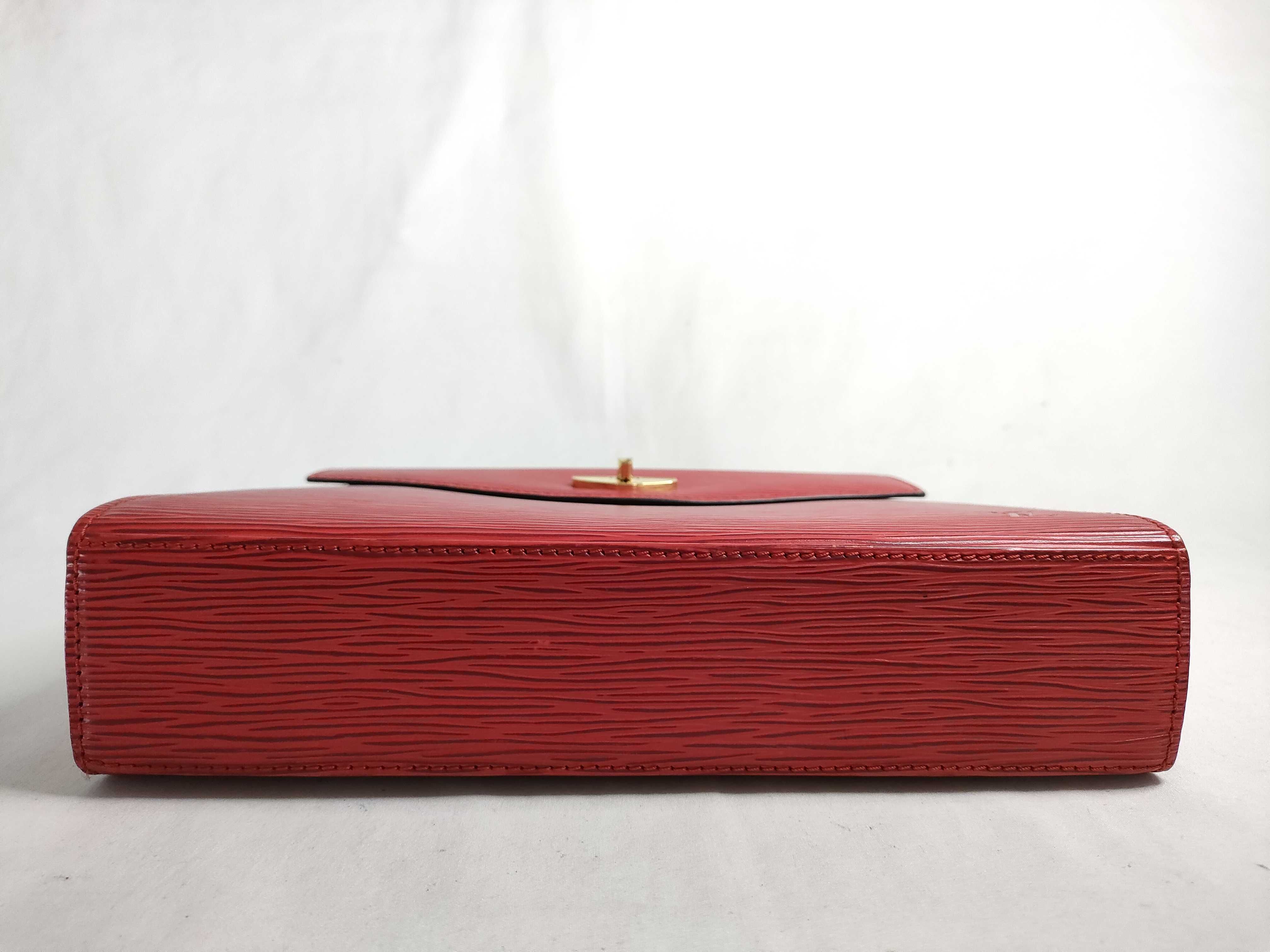 Epi Louis Vuitton M52377 Malesherbes Handbag Epi Castilian Red Leather Handbag — view 7