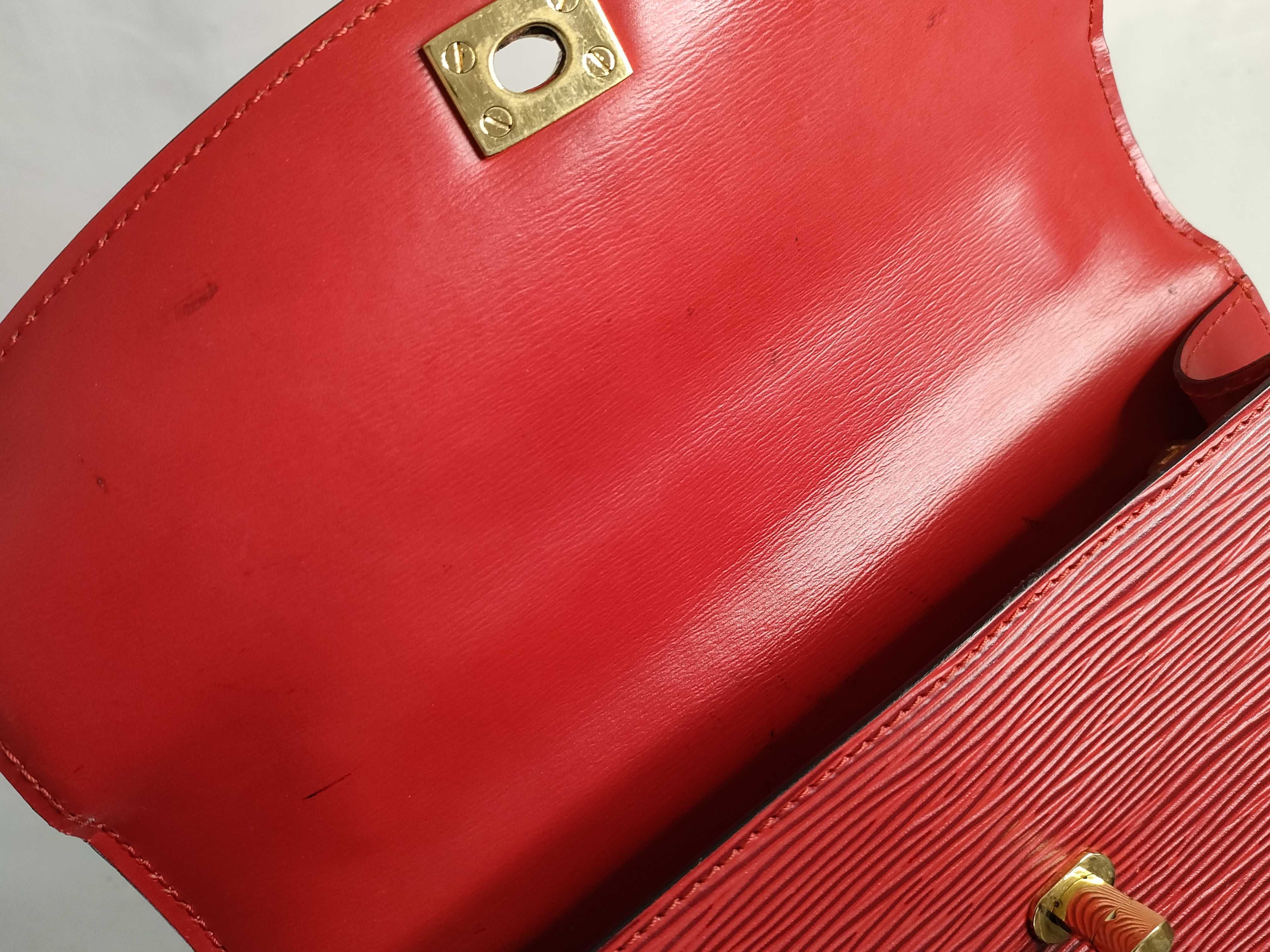 Epi Louis Vuitton M52377 Malesherbes Handbag Epi Castilian Red Leather Handbag — view 8