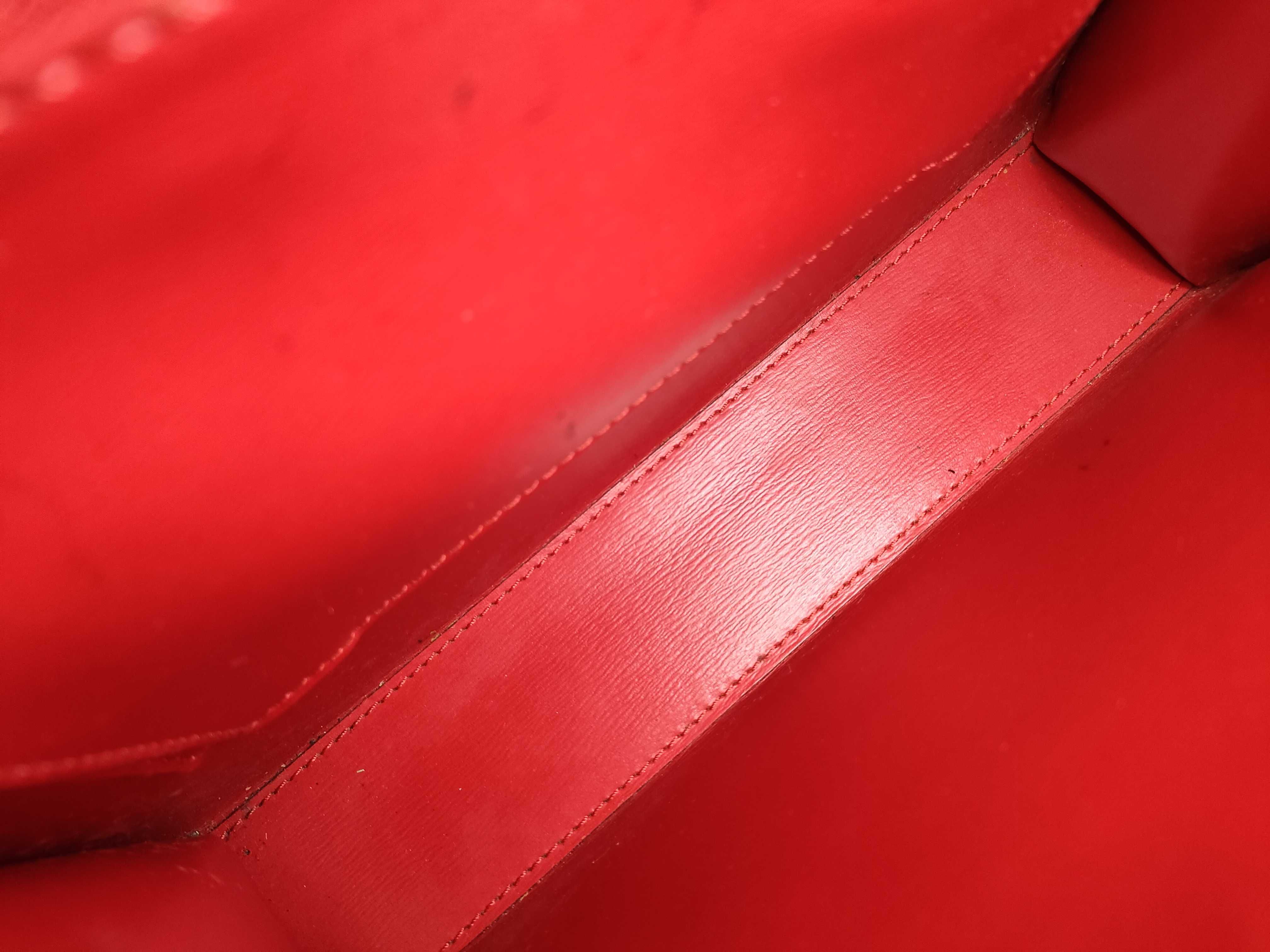 Epi Louis Vuitton M52377 Malesherbes Handbag Epi Castilian Red Leather Handbag — view 10