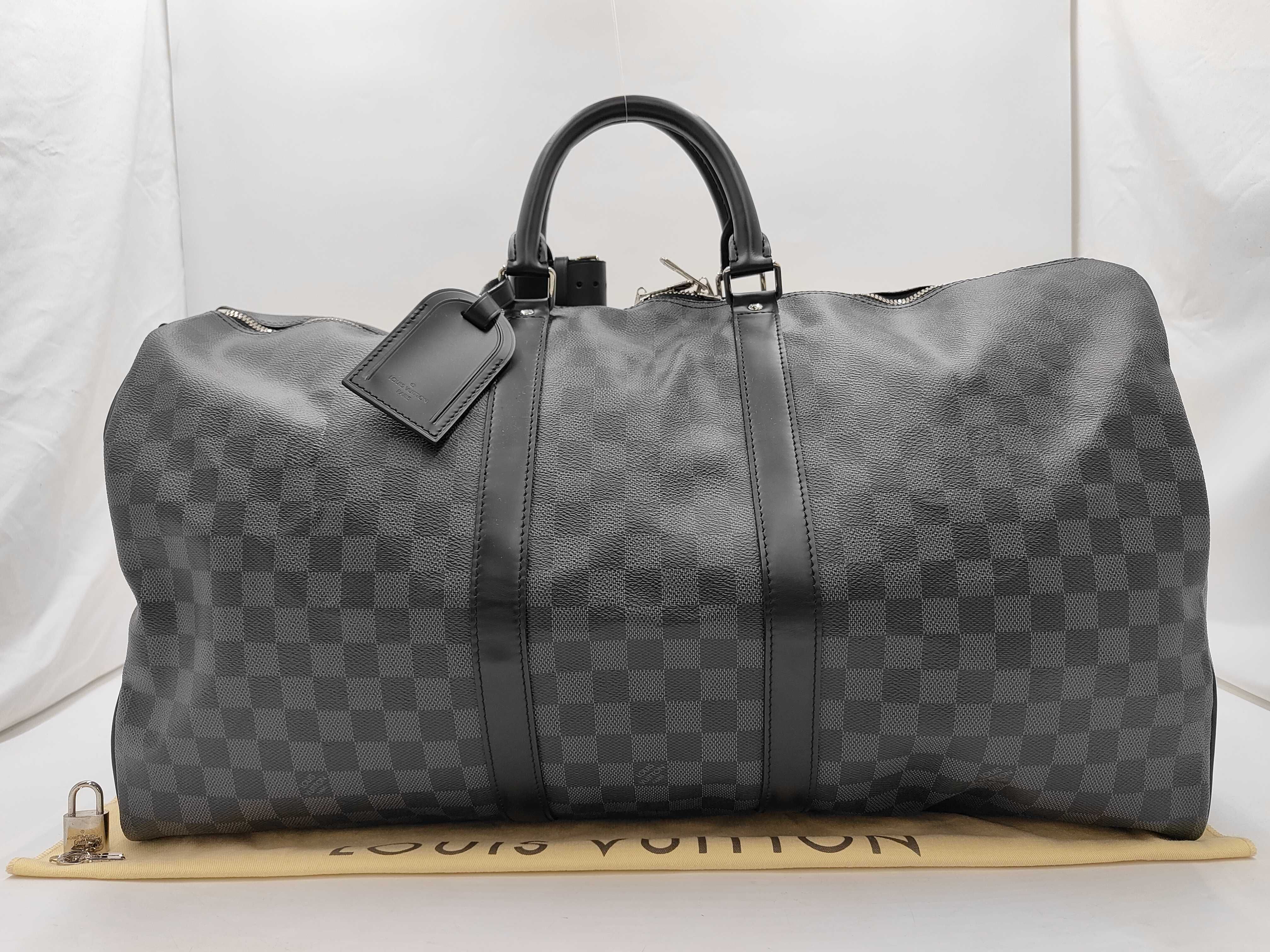 Keepall 55 Graphite Boston Bag
