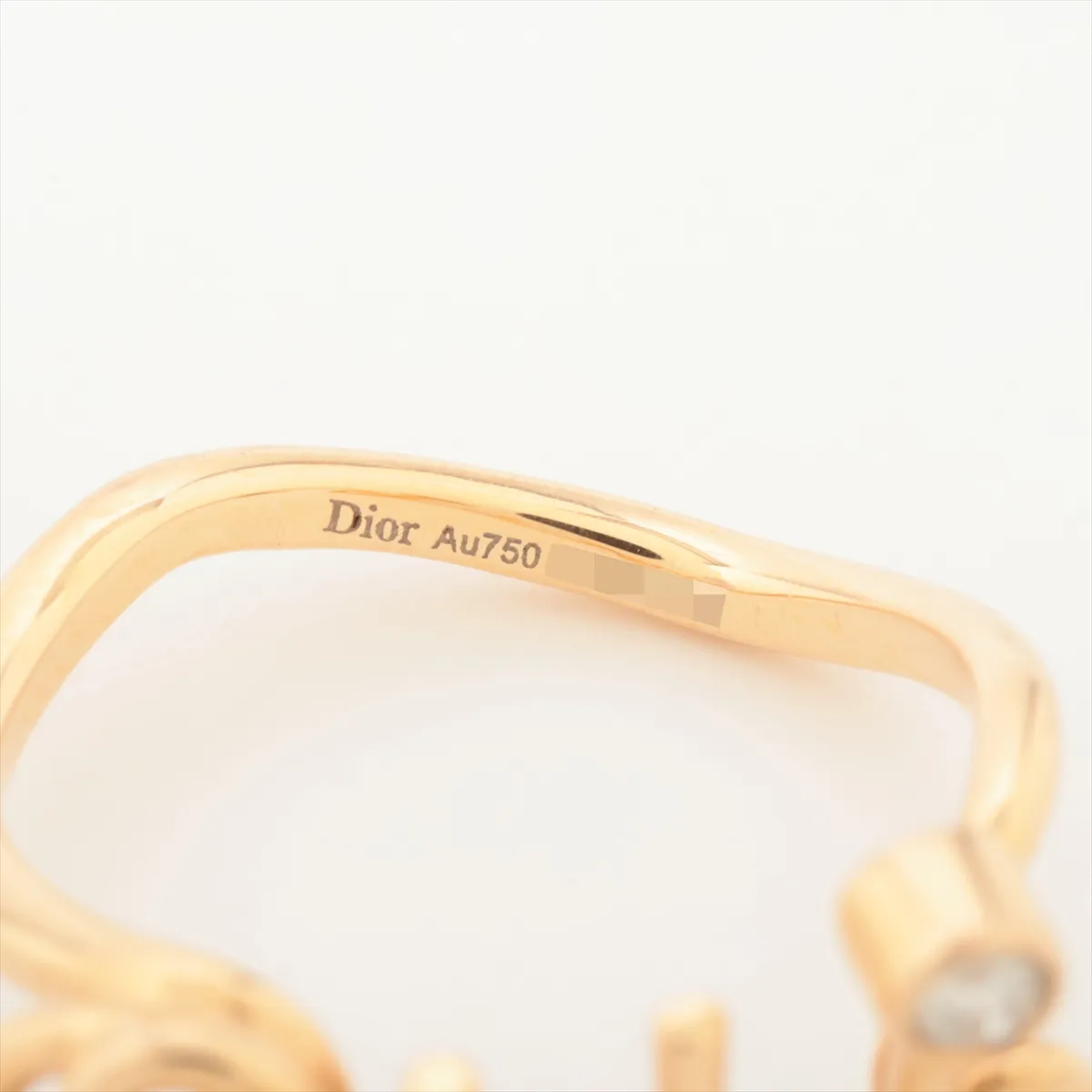 Oui Diamond Ring 750(PG) 1.9g 44 137198 Hallmark is about to disappear — view 3