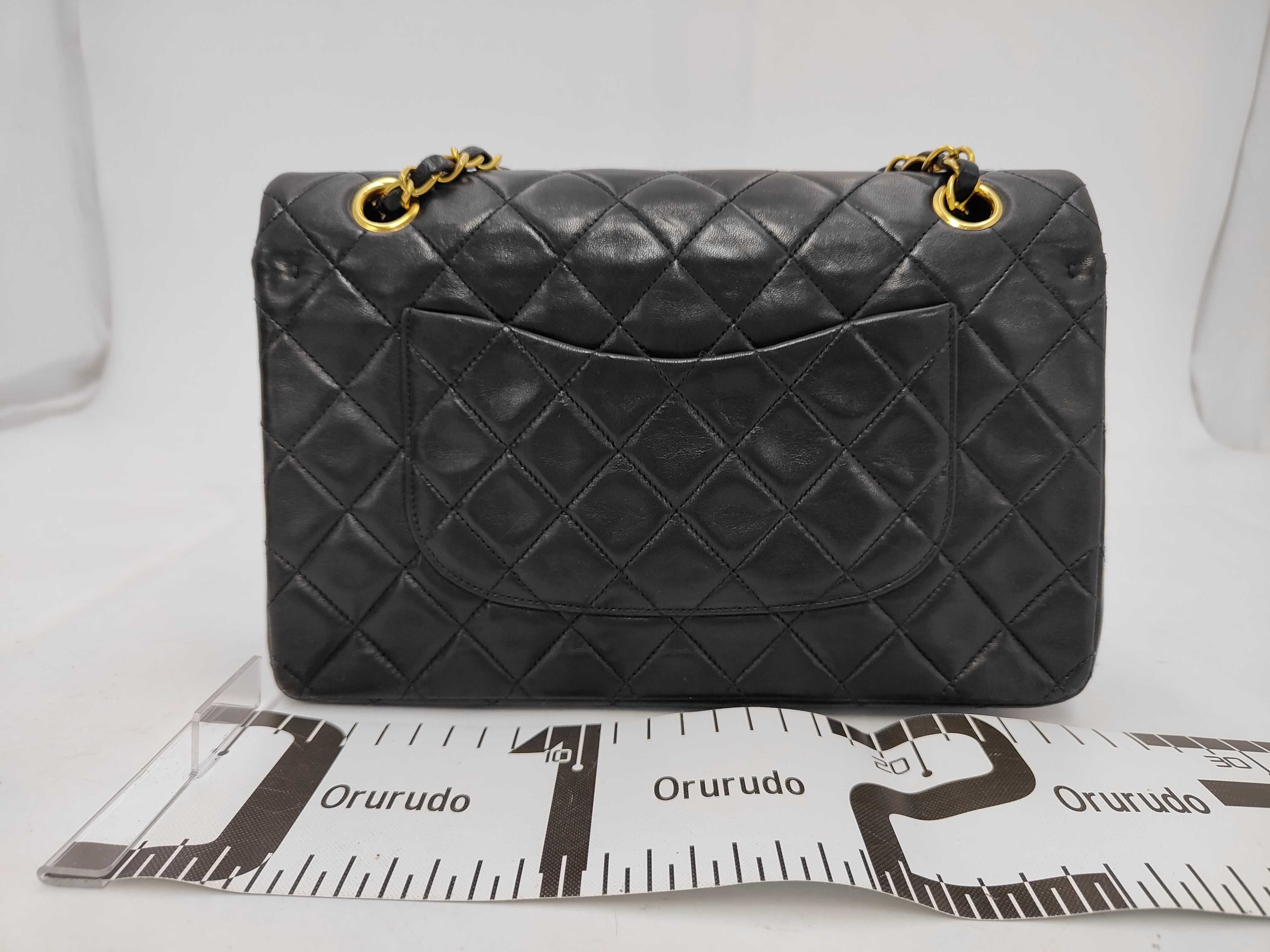 Lambskin Matelassé Double Chain Shoulder Bag — view 2