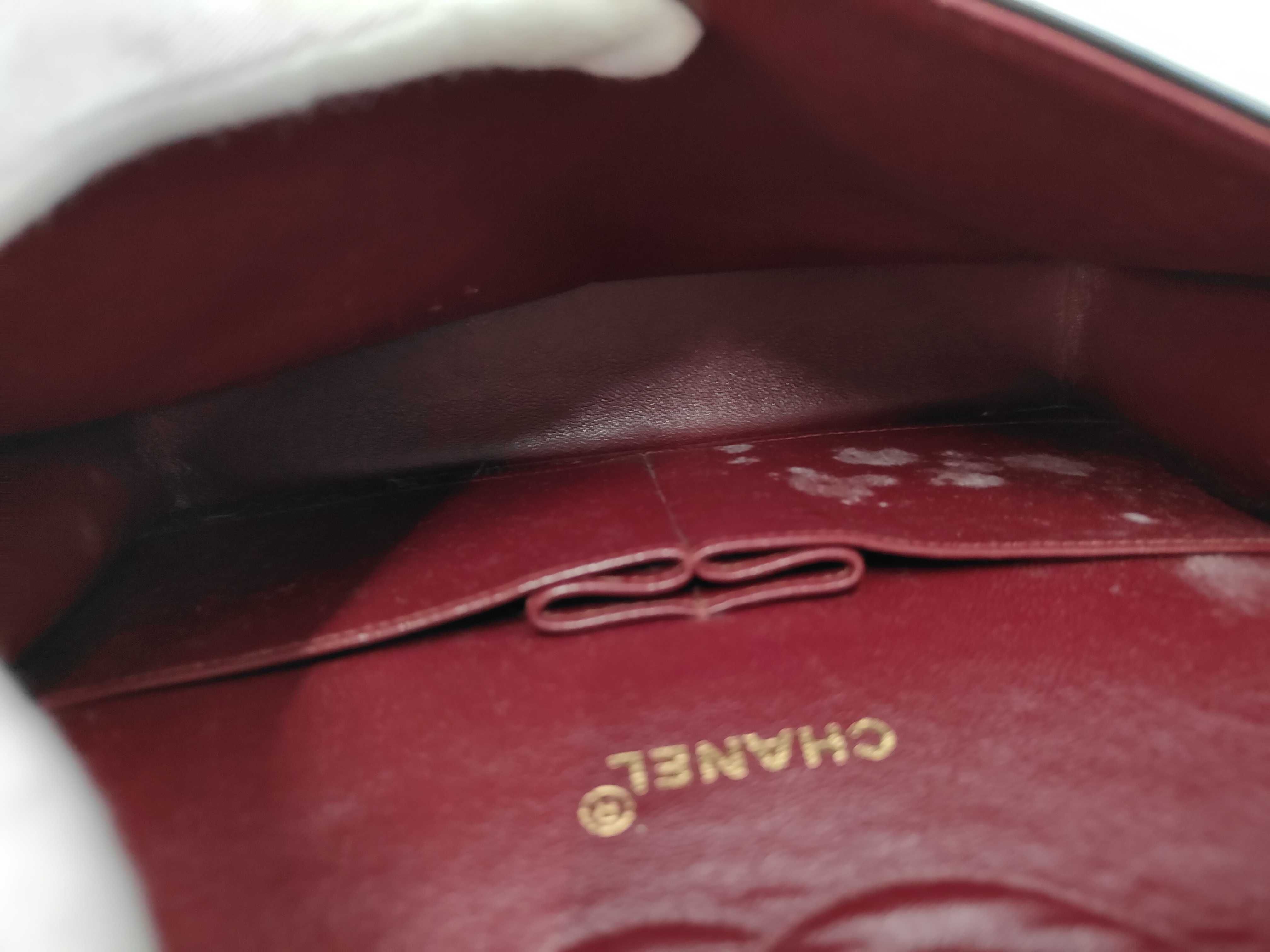 Lambskin Matelassé Double Chain Shoulder Bag — view 11