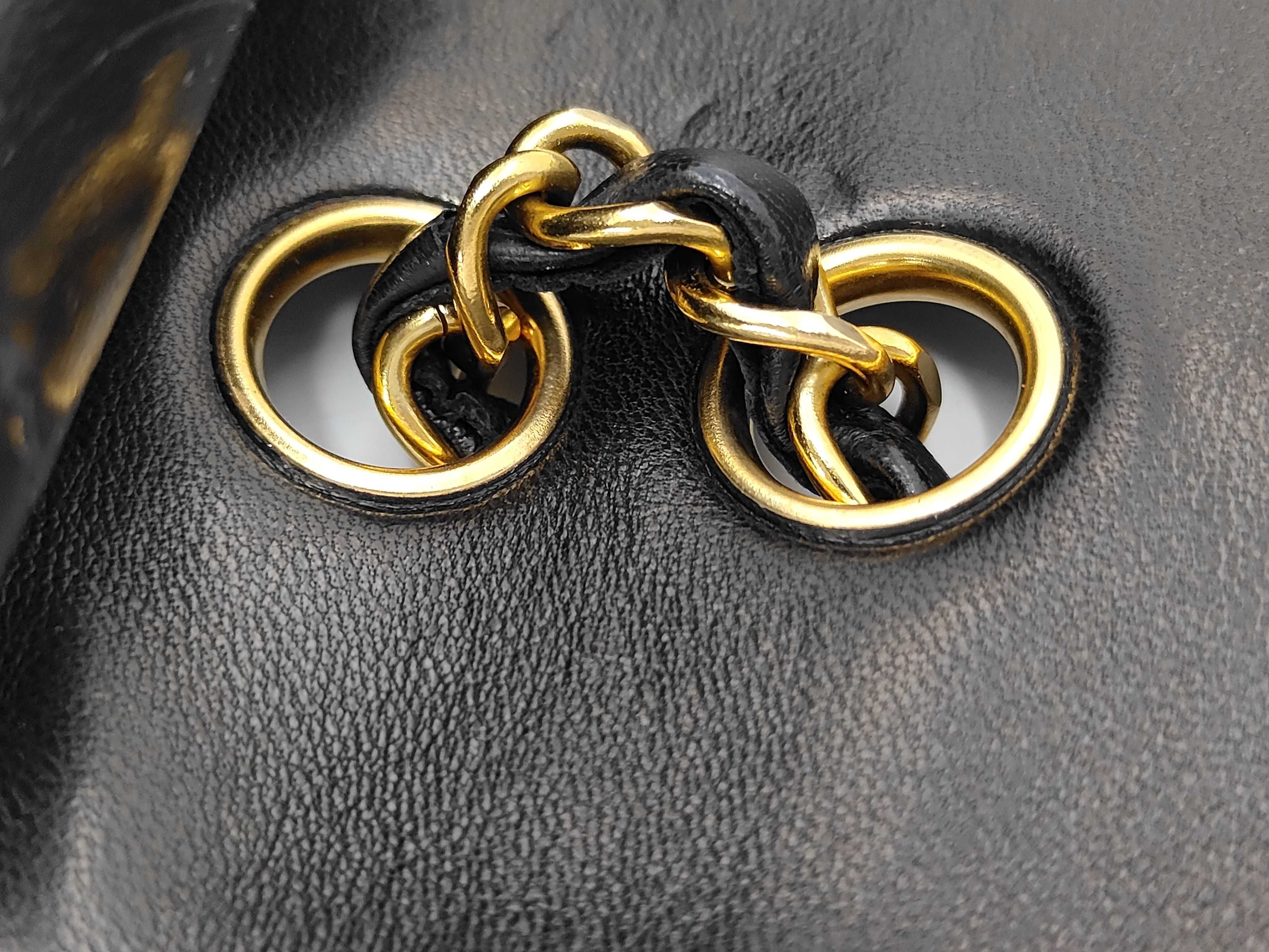 Lambskin Matelassé Double Chain Shoulder Bag — view 5