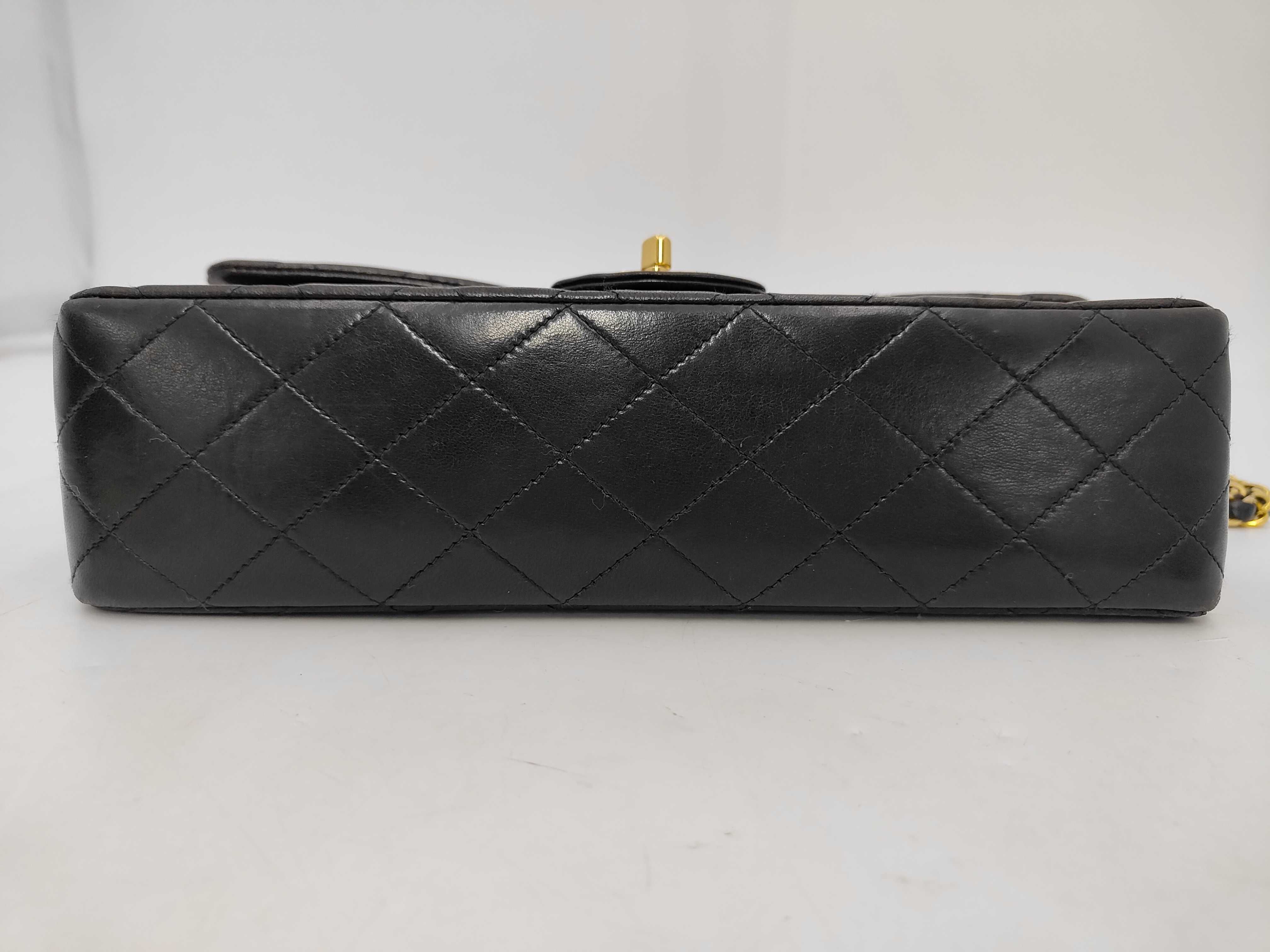 Lambskin Matelassé Double Chain Shoulder Bag — view 7