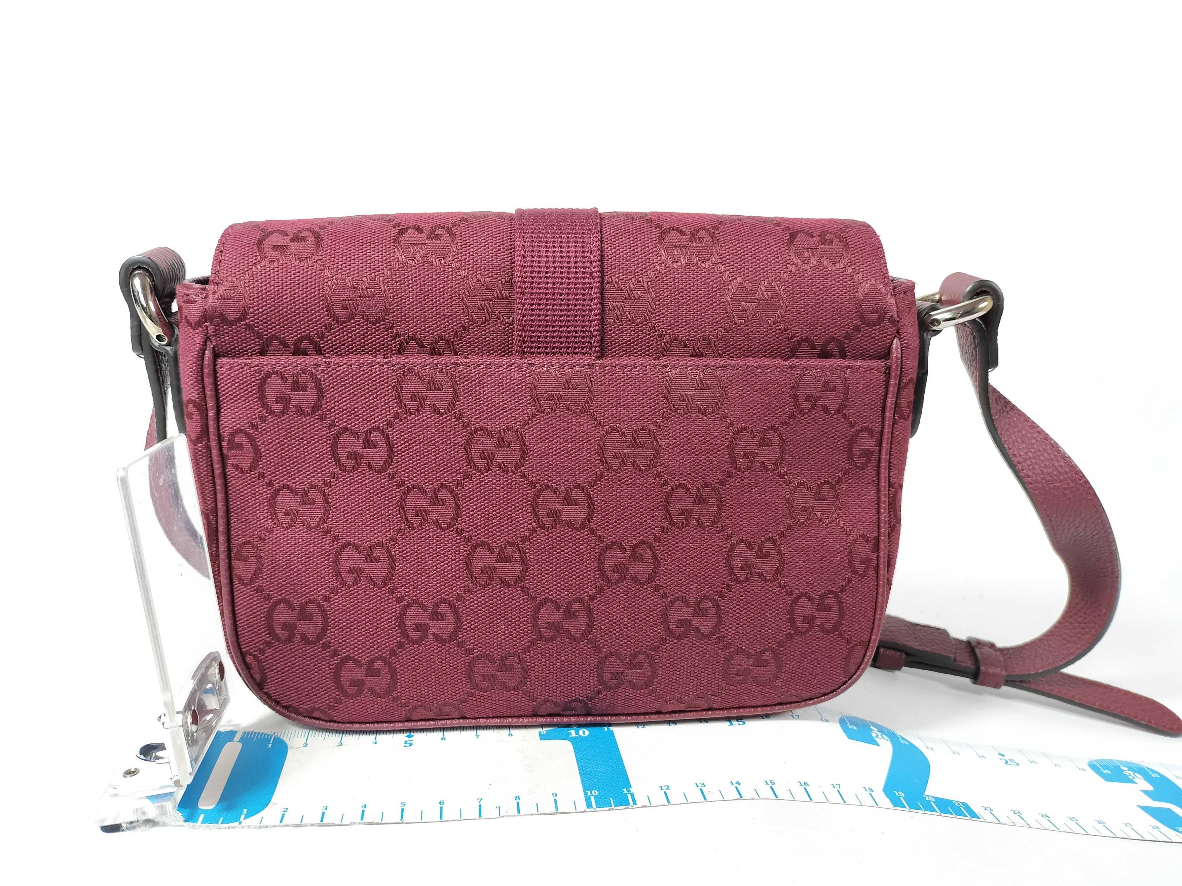 Shoulder Bag GG Canvas Burgundy 802100 493075 Shoulder Bag — view 2