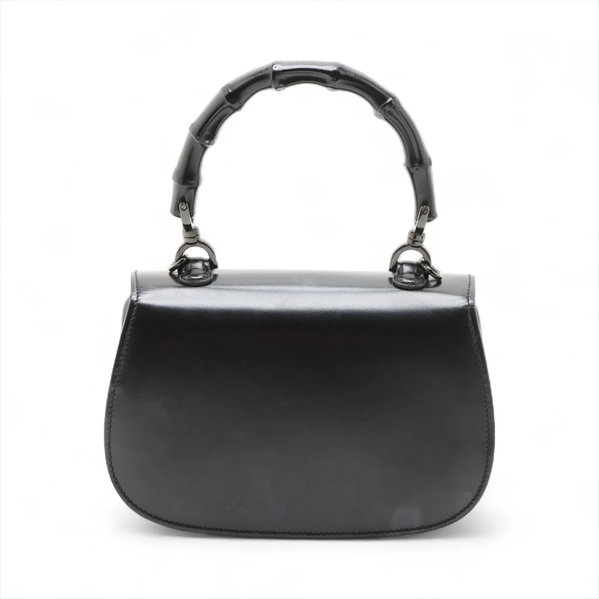 Bamboo 1947 Leather 2WAY Handbag Black 675797 — view 2