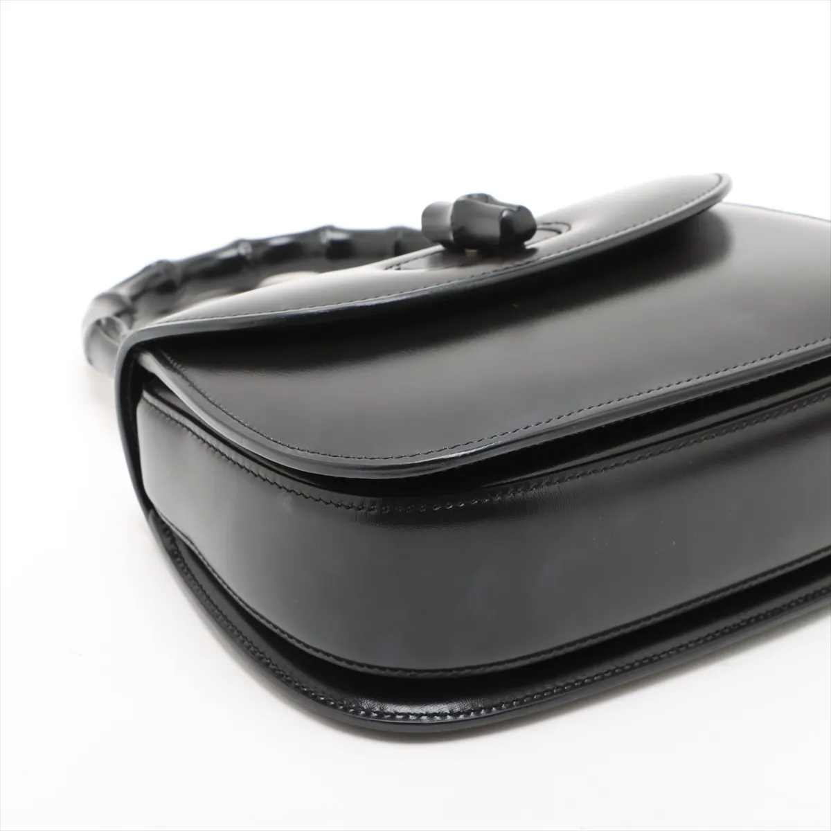 Bamboo 1947 Leather 2WAY Handbag Black 675797 — view 4