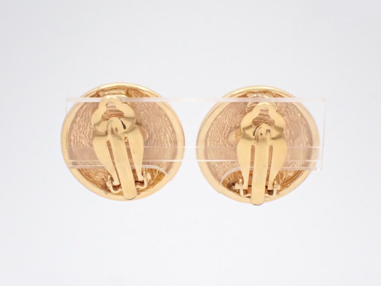 Coco Mark Gold Earrings — view 2