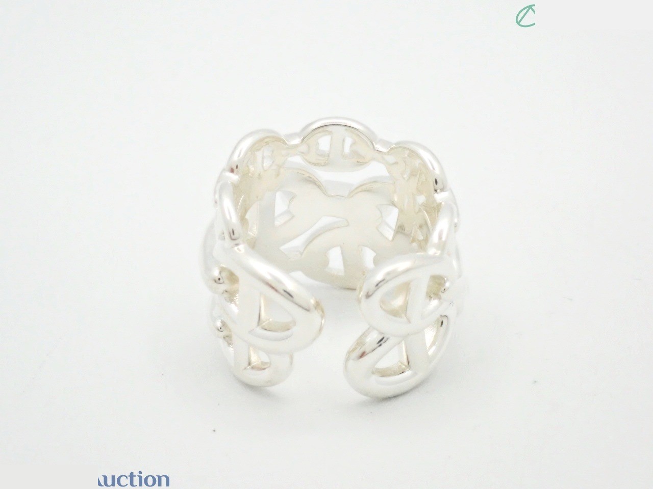 Enchainée GM 925/14.4g Stamped 55 Actual size #54 Ring — view 2