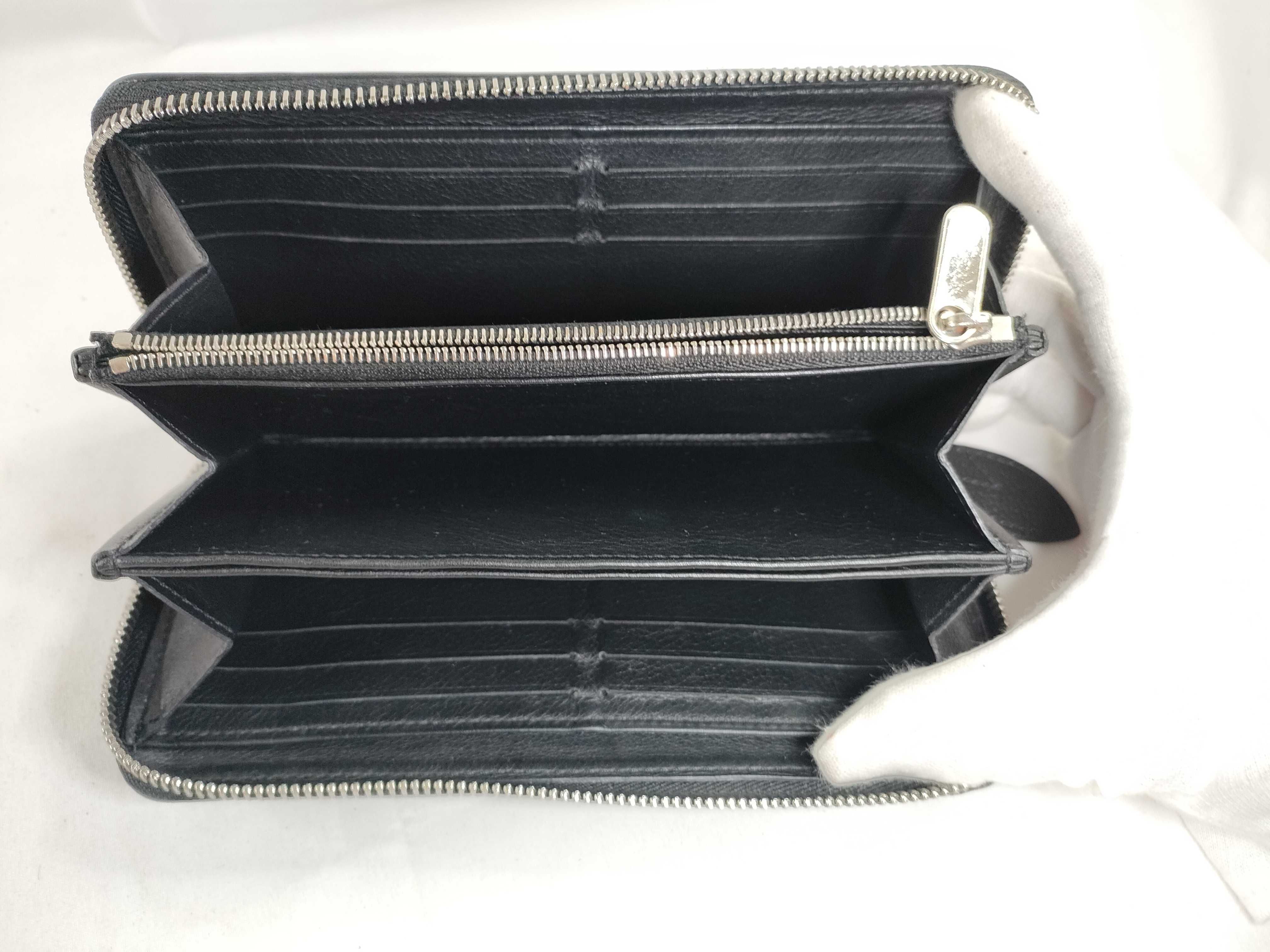 Mahina Zippy Wallet, Black, Silver Hardware, TN4118 — view 8