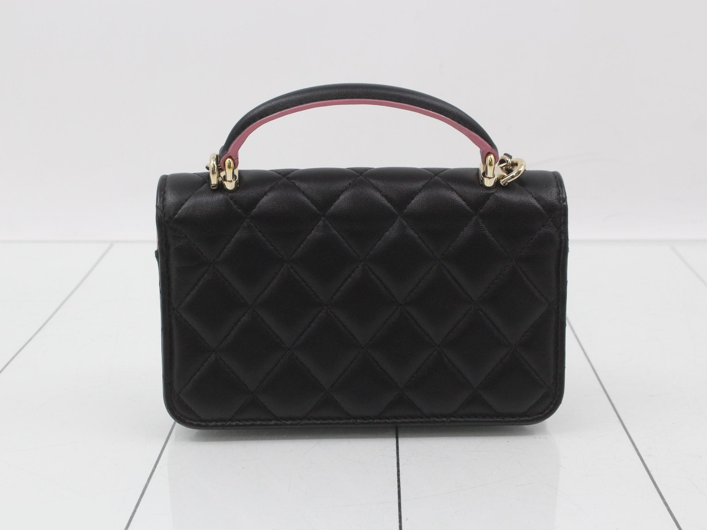 2-way lambskin chain wallet — view 2
