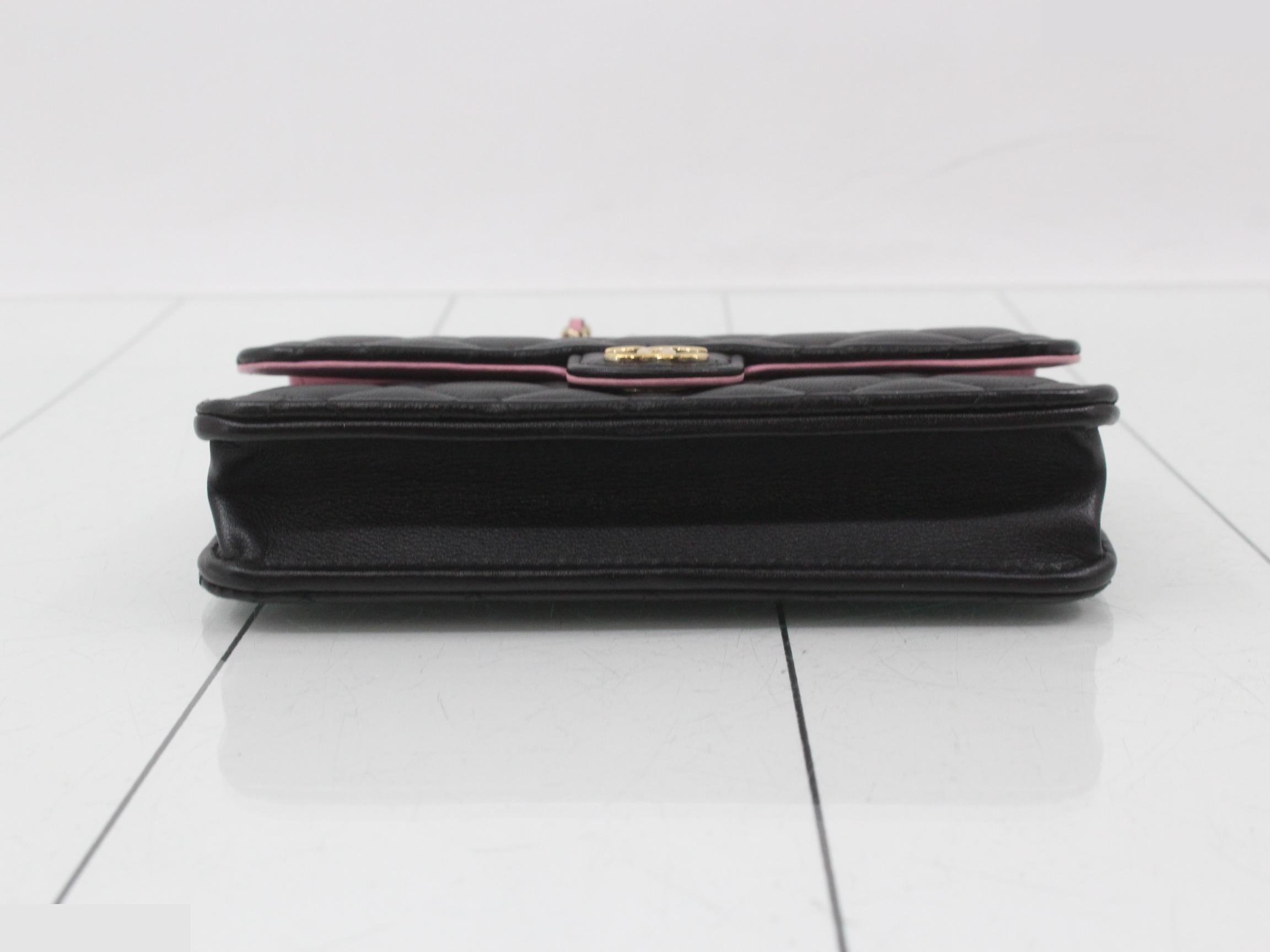2-way lambskin chain wallet — view 3