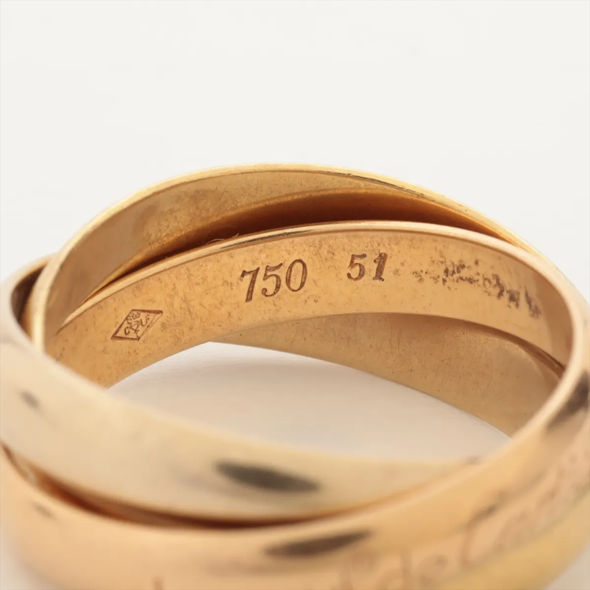 Trinity Ring 750 (YG x PG x WG) 7.5g 51 A0987W Hallmark — view 3